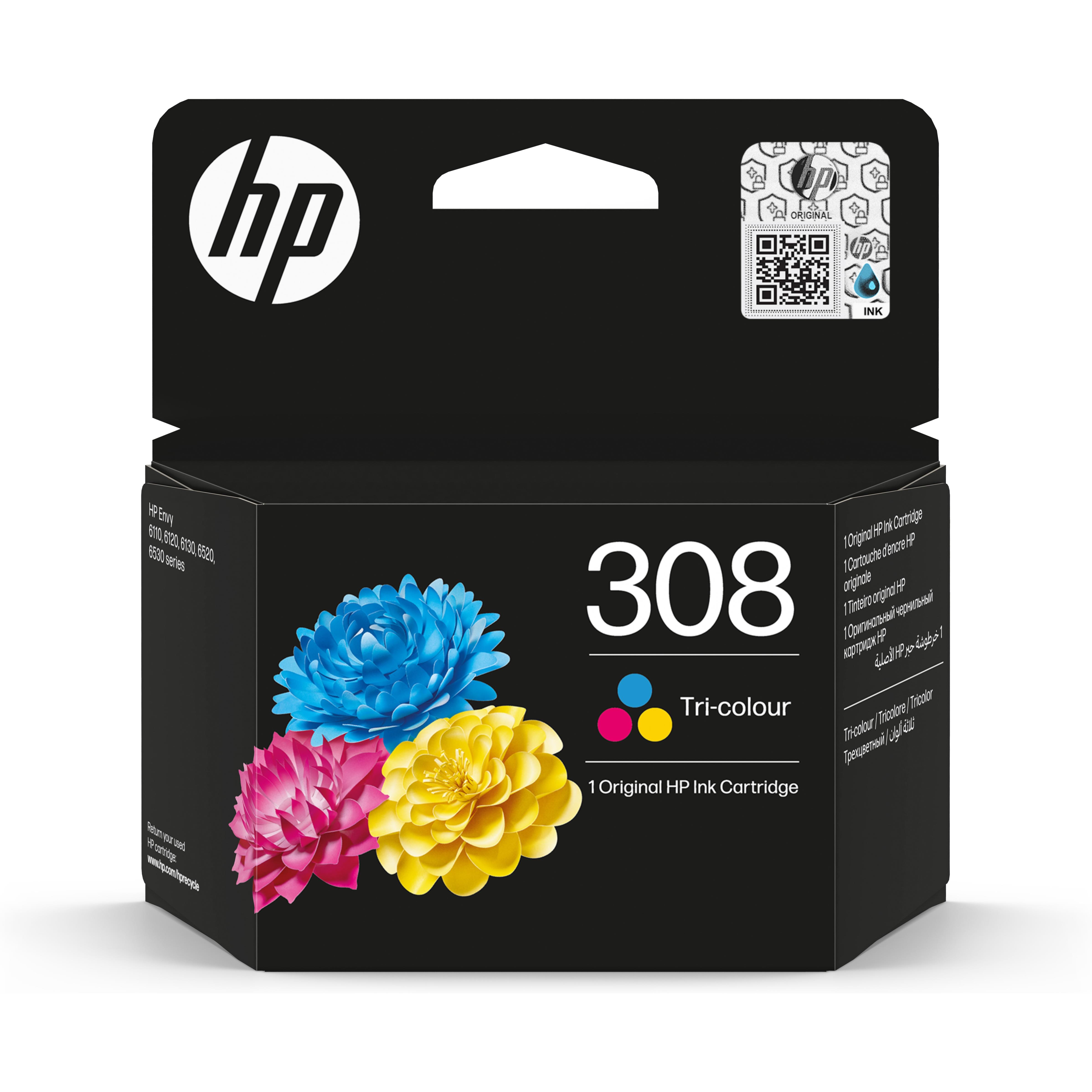 Cartouches pour imprimantes - Hp 308 cartouche d'encre authentique trois couleurs