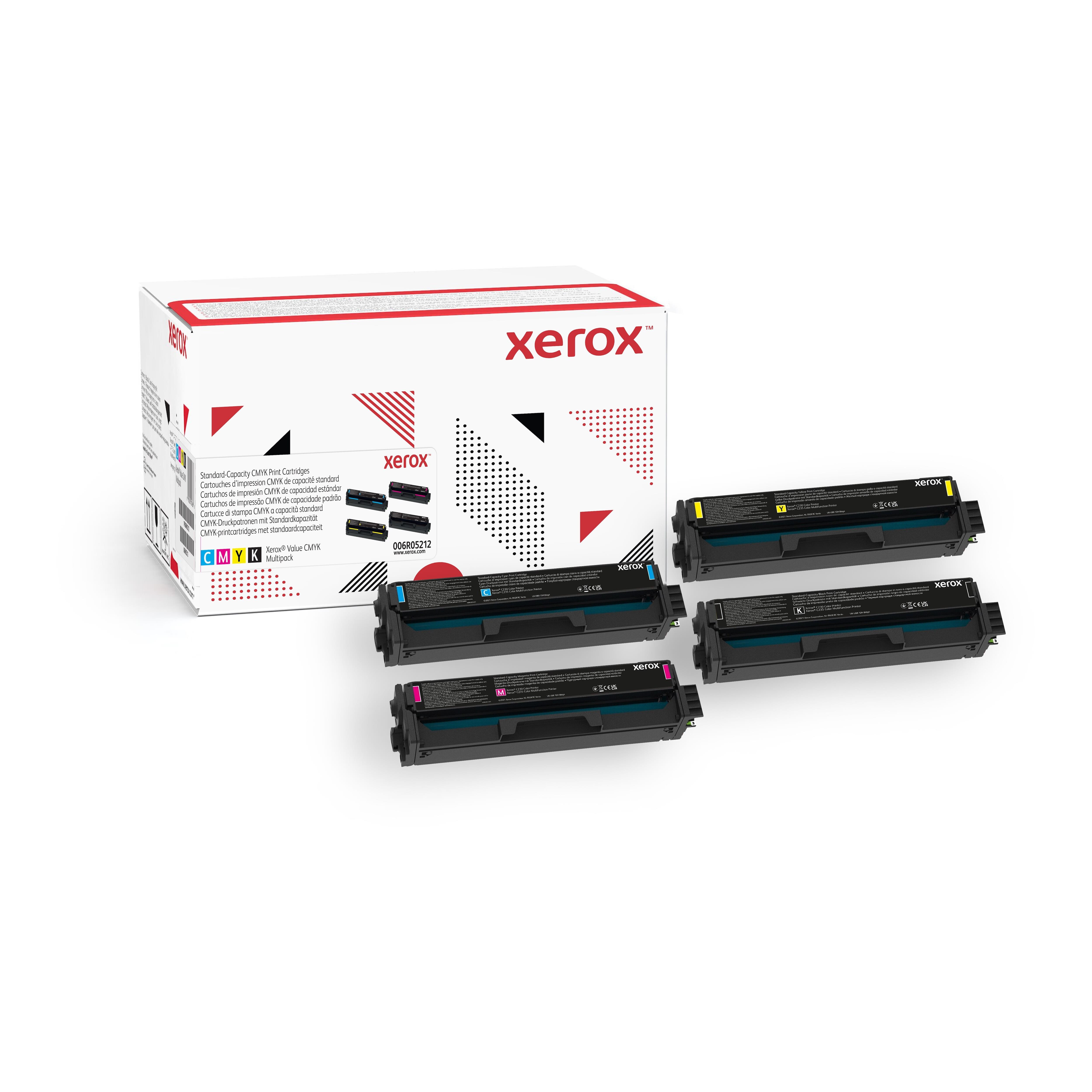 Cartouches de toner - Xerox cartouche de toner multipack de capacit� standard imprimante couleur � c230?/?multifonctions � c235 (1500 pages) - 006r05212