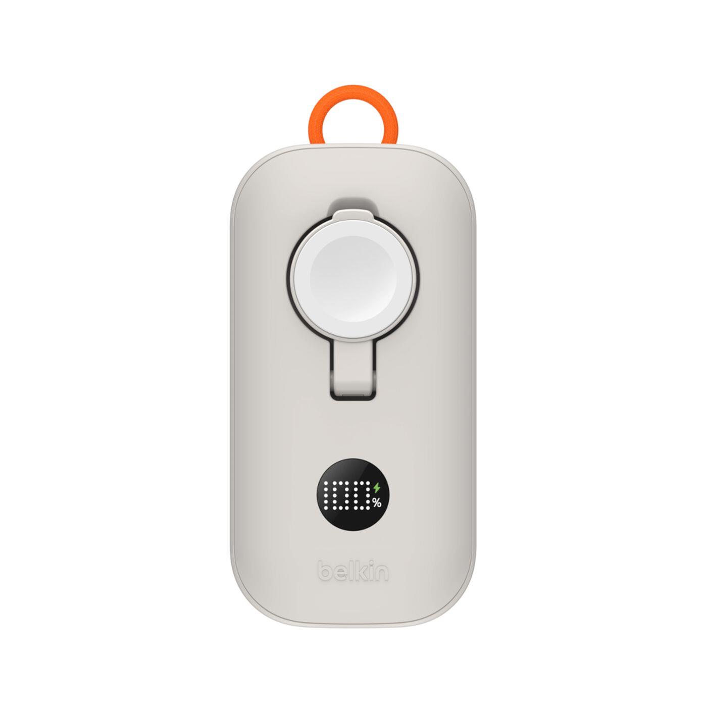 Batterie de secours externe (power bank) - Belkin bpd012hqsa 10000 mah recharge sans fil sable