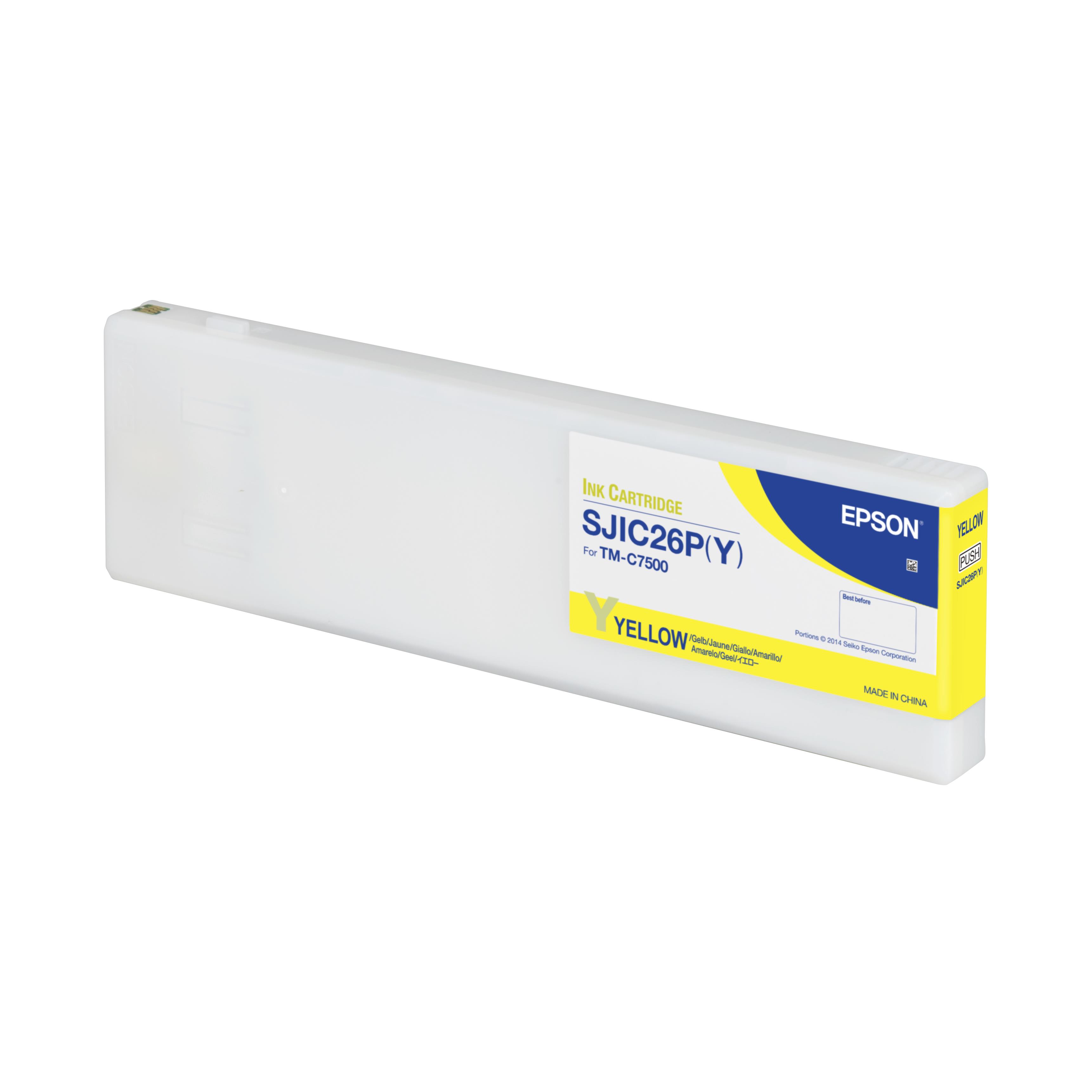 Cartouches pour imprimantes - Epson sjic26p(y): ink cartridge for colorworks c7500 (yellow)