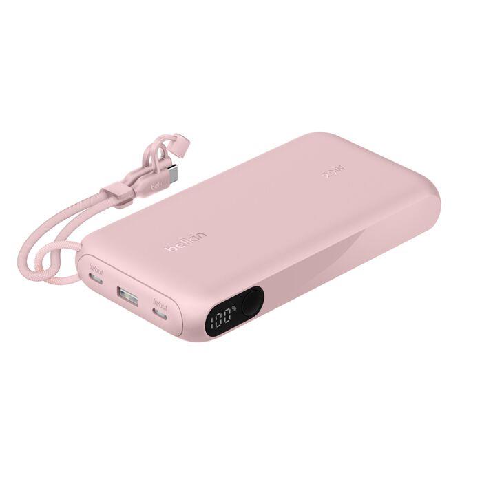 Batterie de secours externe (power bank) - Belkin bpb028hqpk banque d'alimentation lectrique 20000 mah rose