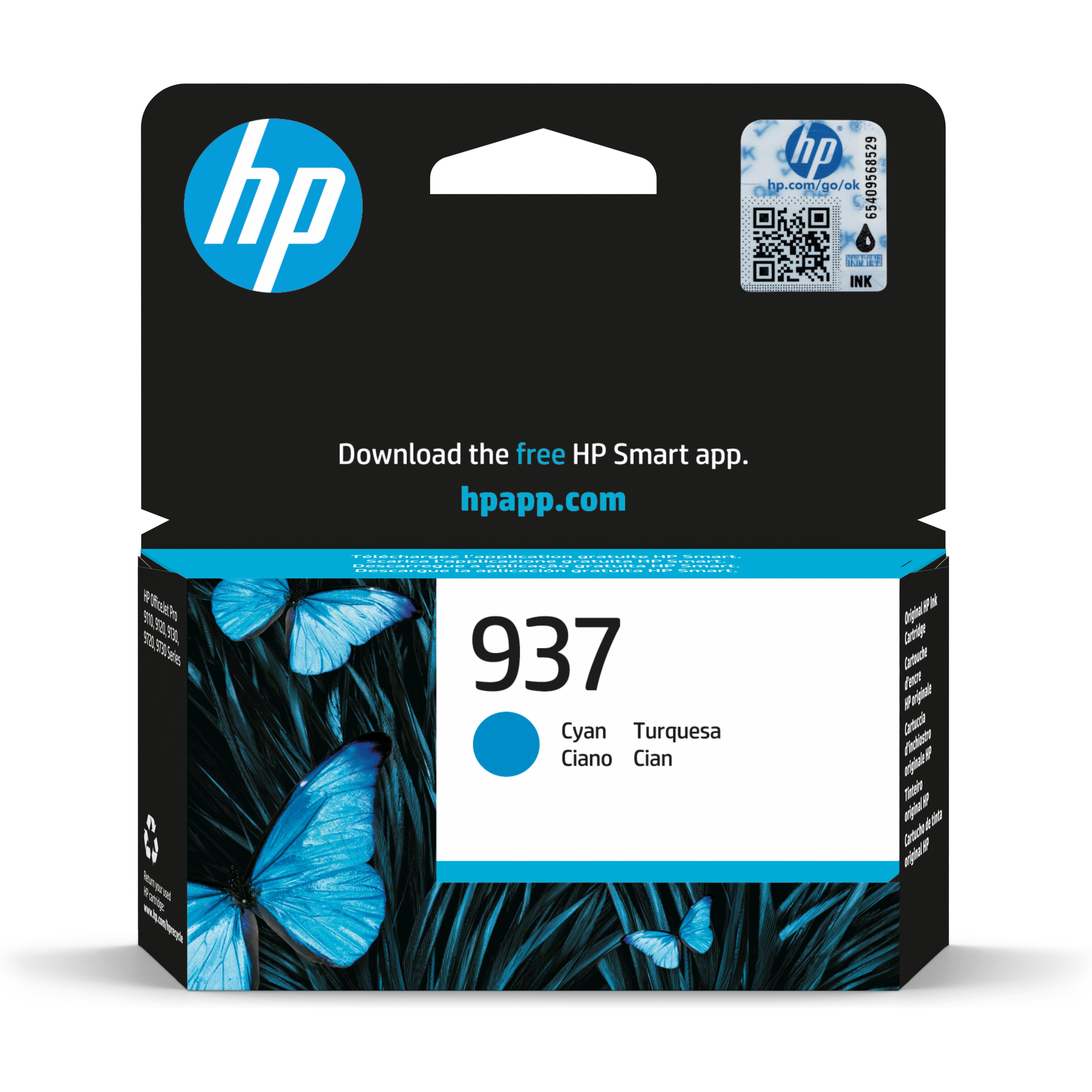 Cartouches pour imprimantes - Hp 937 cartouche encre authentique cyan