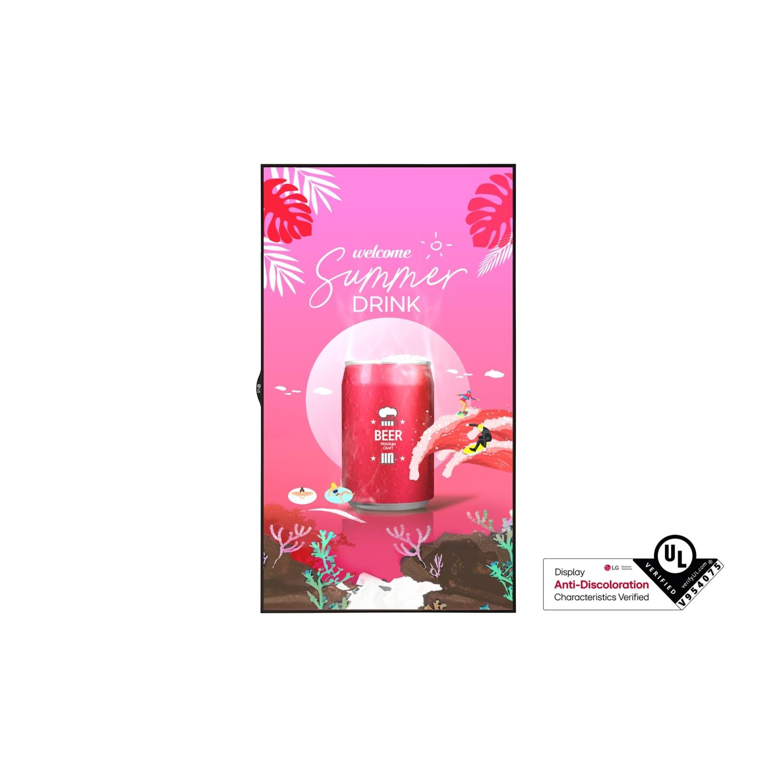 Lg 49xs4p cran d'affichage dynamique cran plat de signalisation numrique 124,5 cm (49") led 4000 cd/m full hd noir webos 24/7