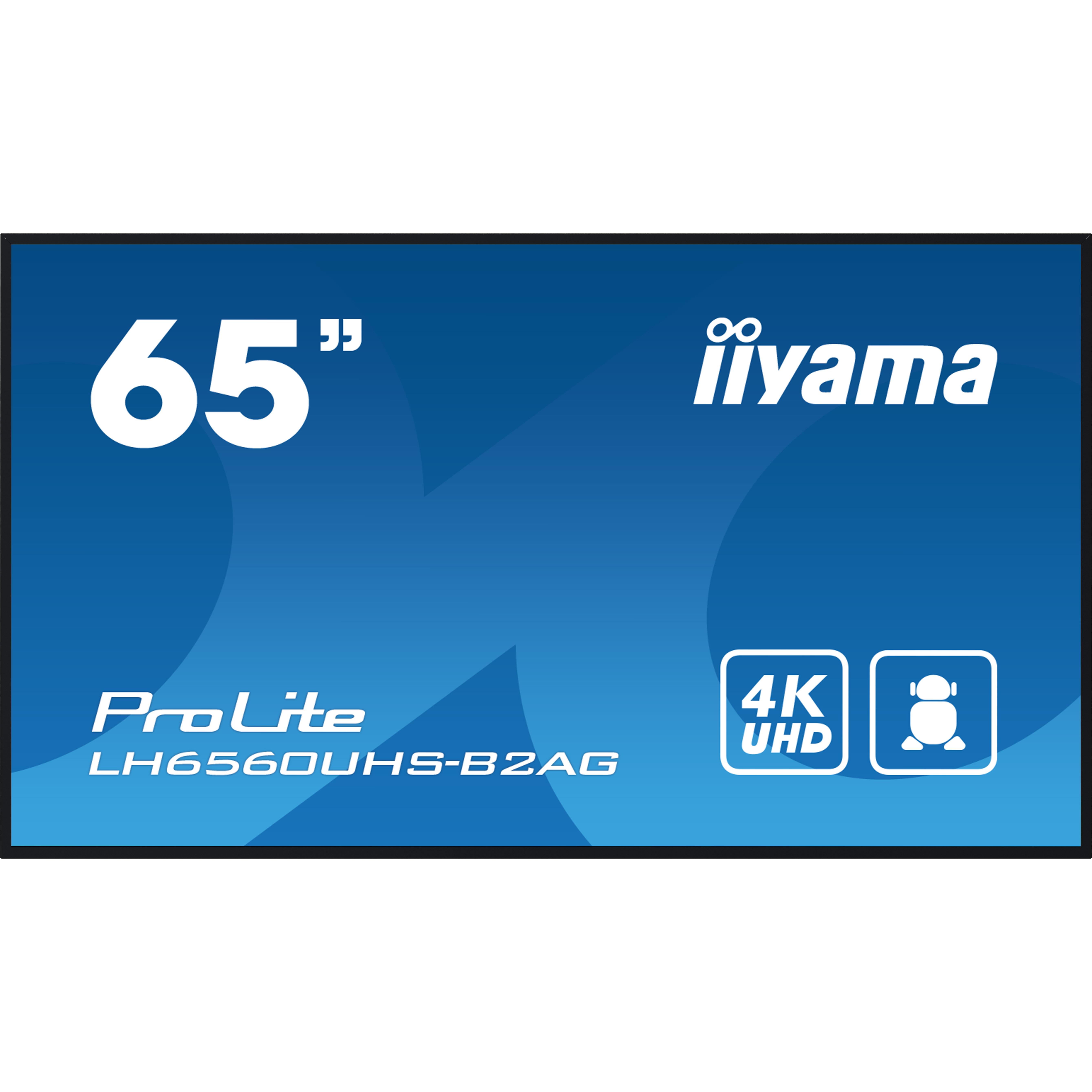 Iiyama lh6560uhs-b2ag cran d'affichage dynamique carte a numrique 165,1 cm (65") led wifi 500 cd/m 4k ultra hd noir intgr dans le processeur android 11 24/7