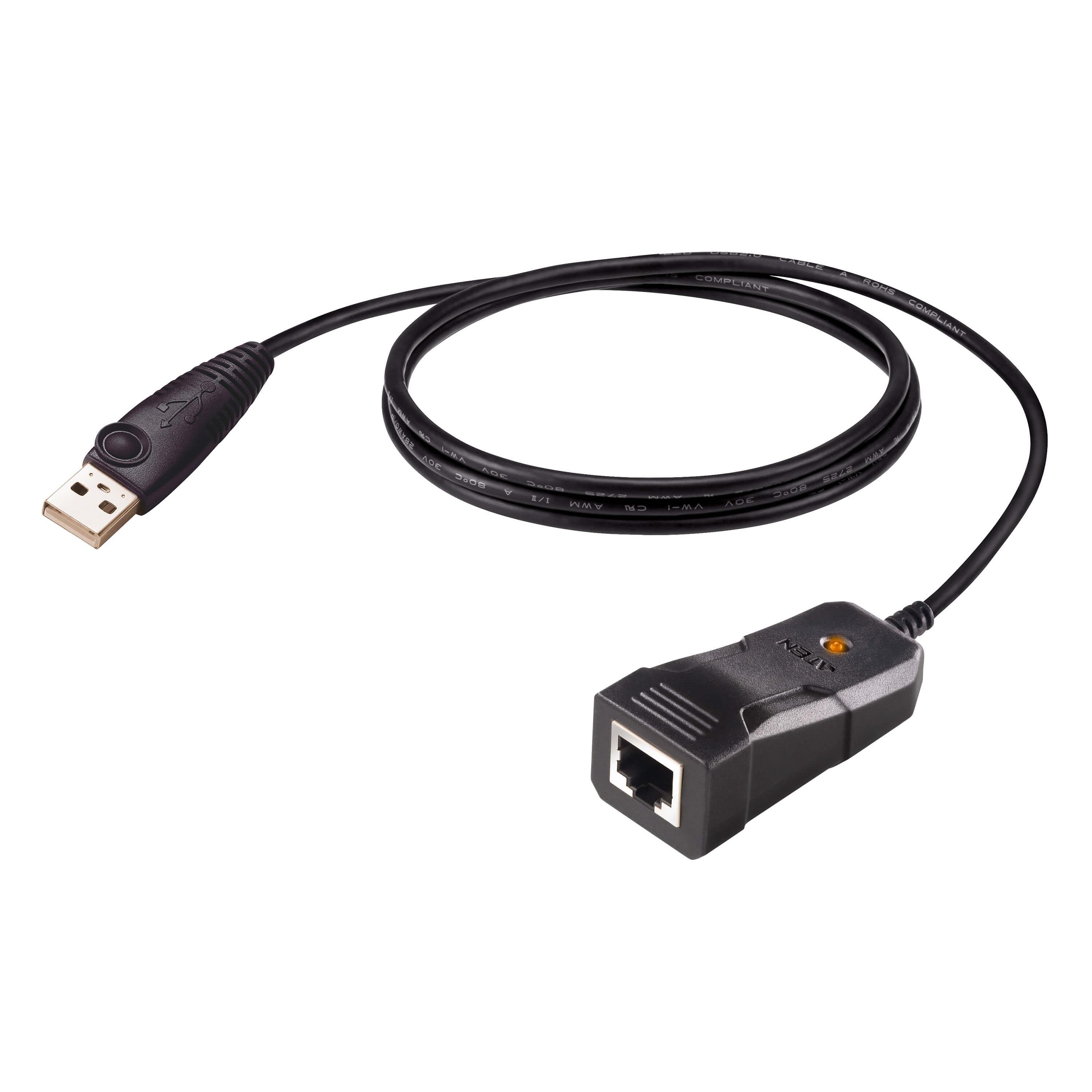 Aten uc232bf cble srie noir 1,2 m usb type-a rj-45