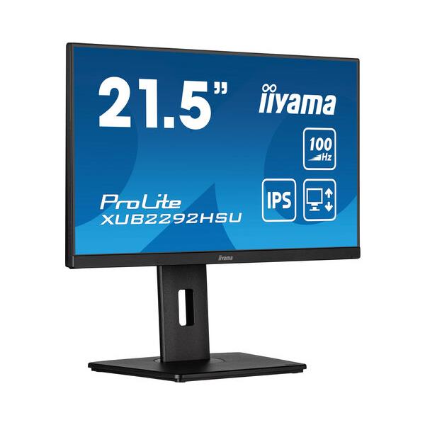 Iiyama prolite xub2292hsu-b6 cran plat de pc 54,6 cm (21.5") 1920 x 1080 pixels full hd led noir