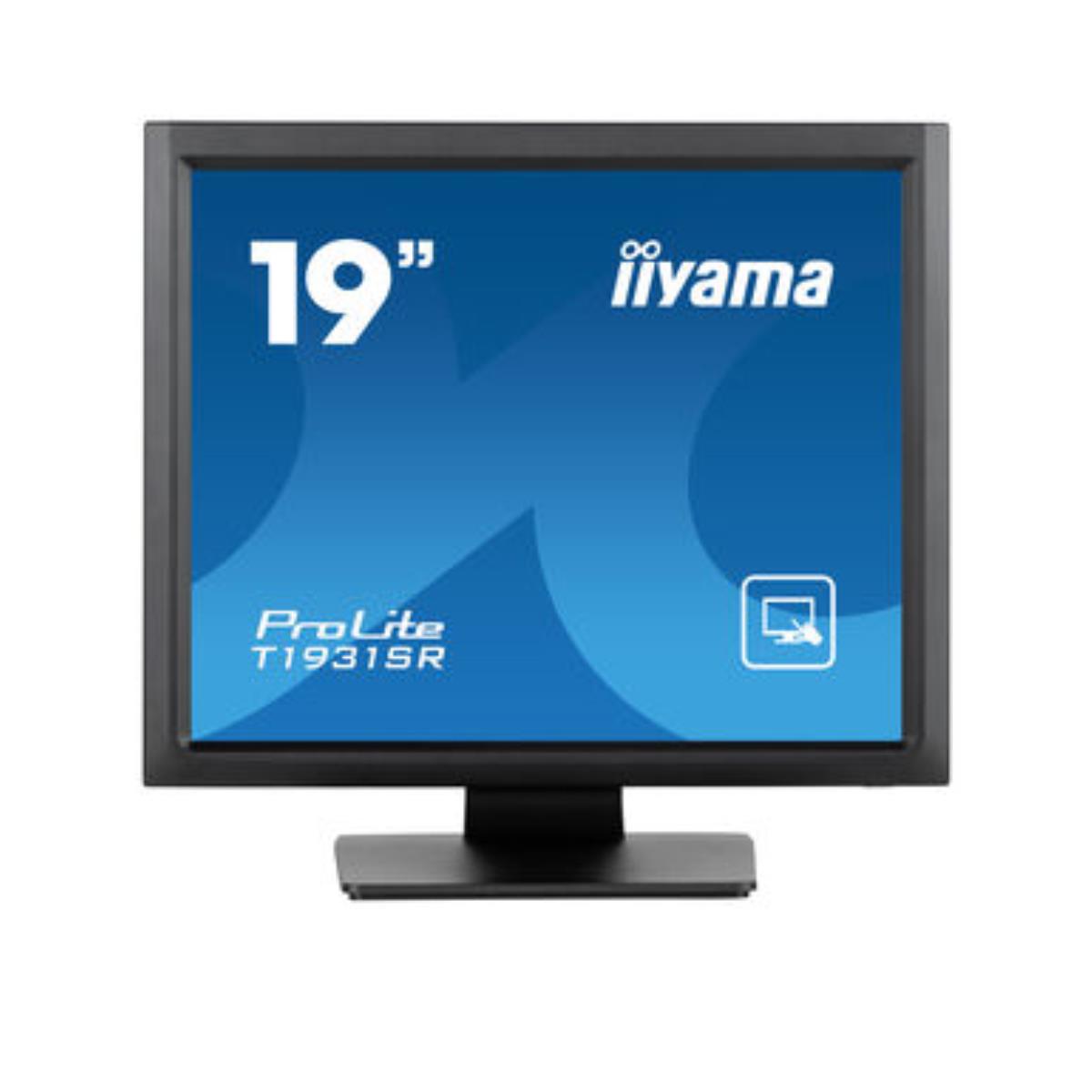 Iiyama prolite t1931sr-b1s cran plat de pc 48,3 cm (19") 1280 x 1024 pixels sxga lcd cran tactile noir