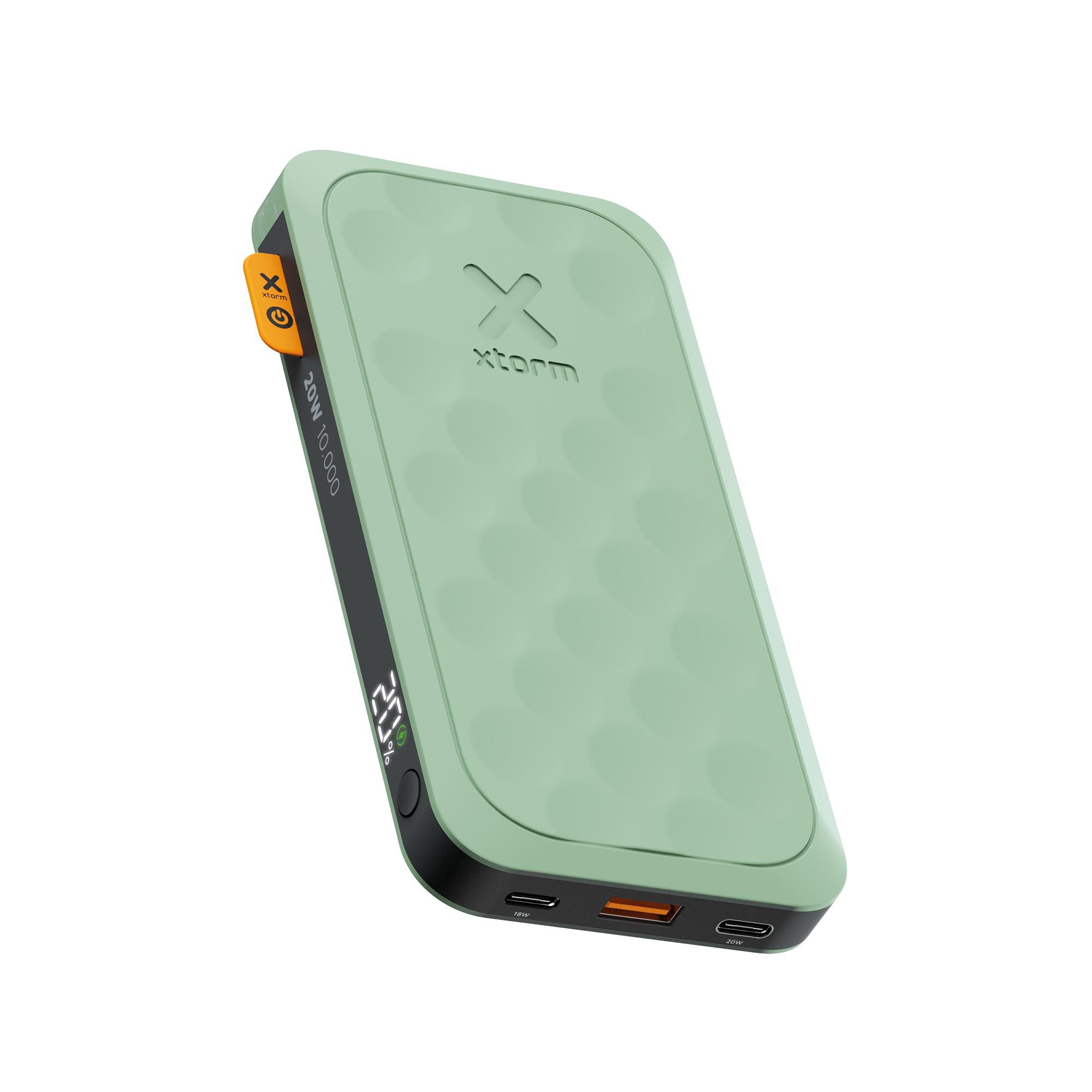 Batterie de secours externe (power bank) - Xtorm 20w fuel series powerbank 10.000mah - sage green