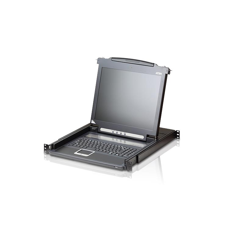 Aten console lcd  un seul rail (ps/2-usb, vga)