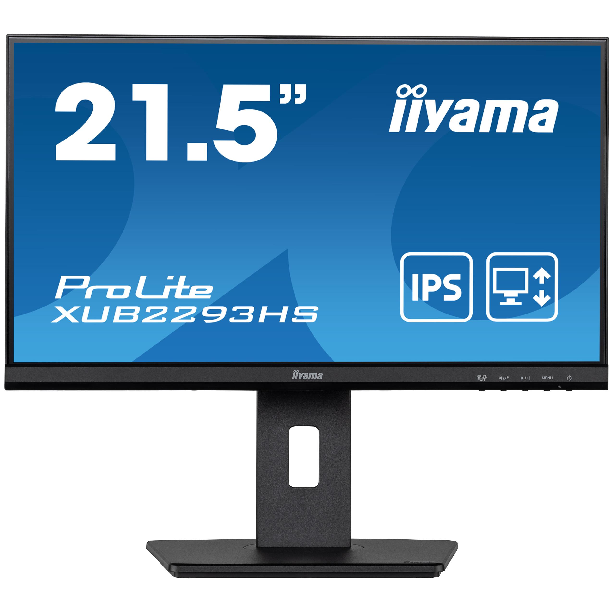 Iiyama prolite xub2293hs-b3 cran plat de pc 54,6 cm (21.5") 1920 x 1080 pixels full hd led noir
