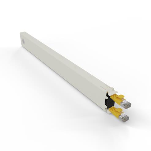 Patchbox conex8stpyl cble de rseau jaune 0,8 m cat6a u/ftp (stp)