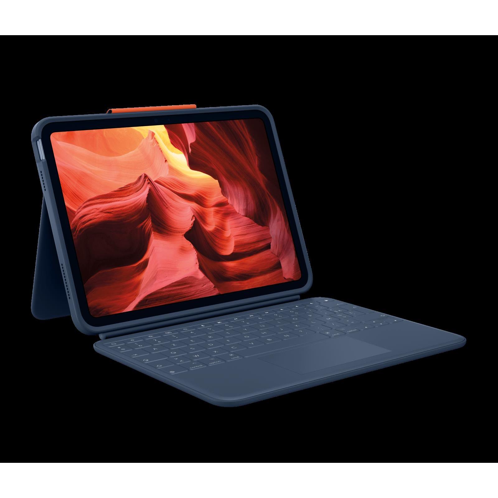 Clavier - Logitech rugged combo 4 touch azerty fran�ais smart connector bleu