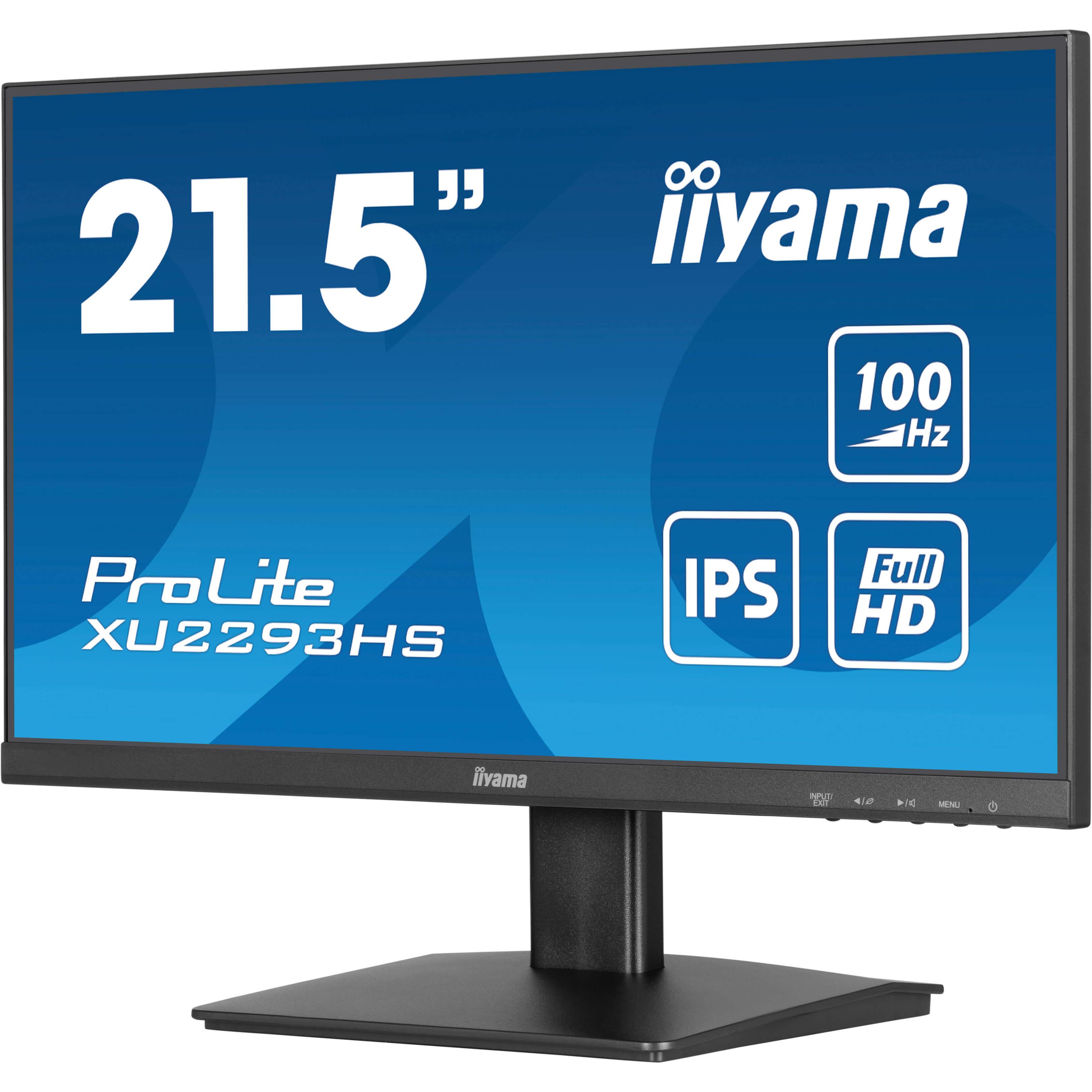 Iiyama prolite xu2293hs-b6 cran plat de pc 54,6 cm (21.5") 1920 x 1080 pixels full hd led noir