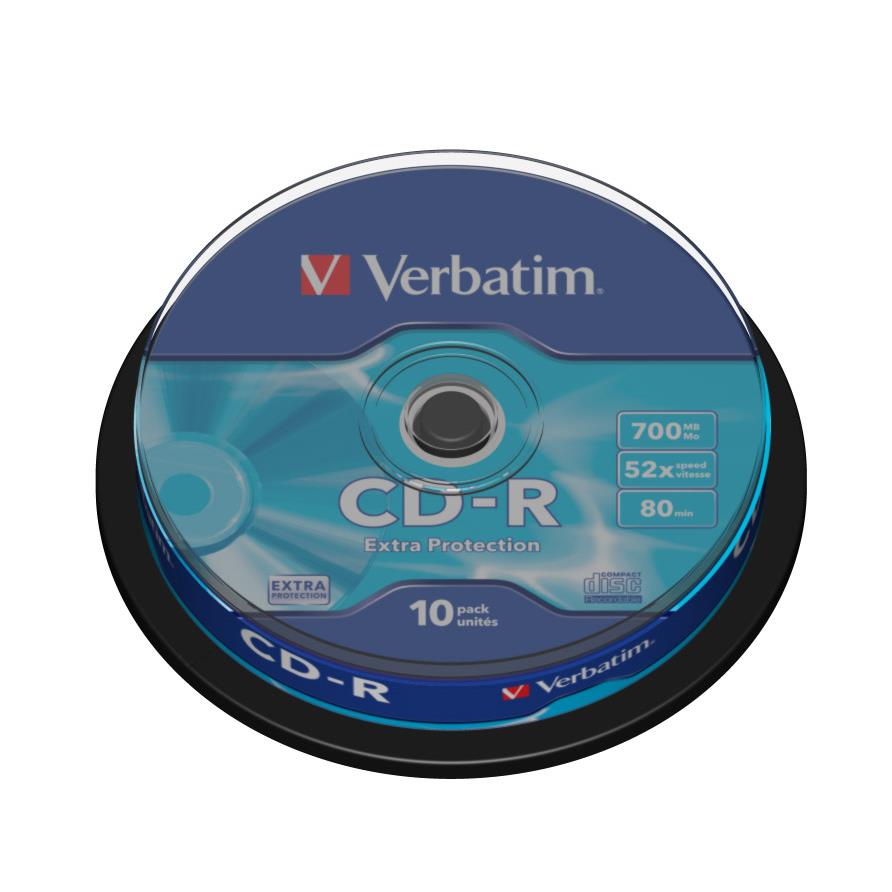 Verbatim cd-r extra protection 700 mo 52x 10 pice(s)