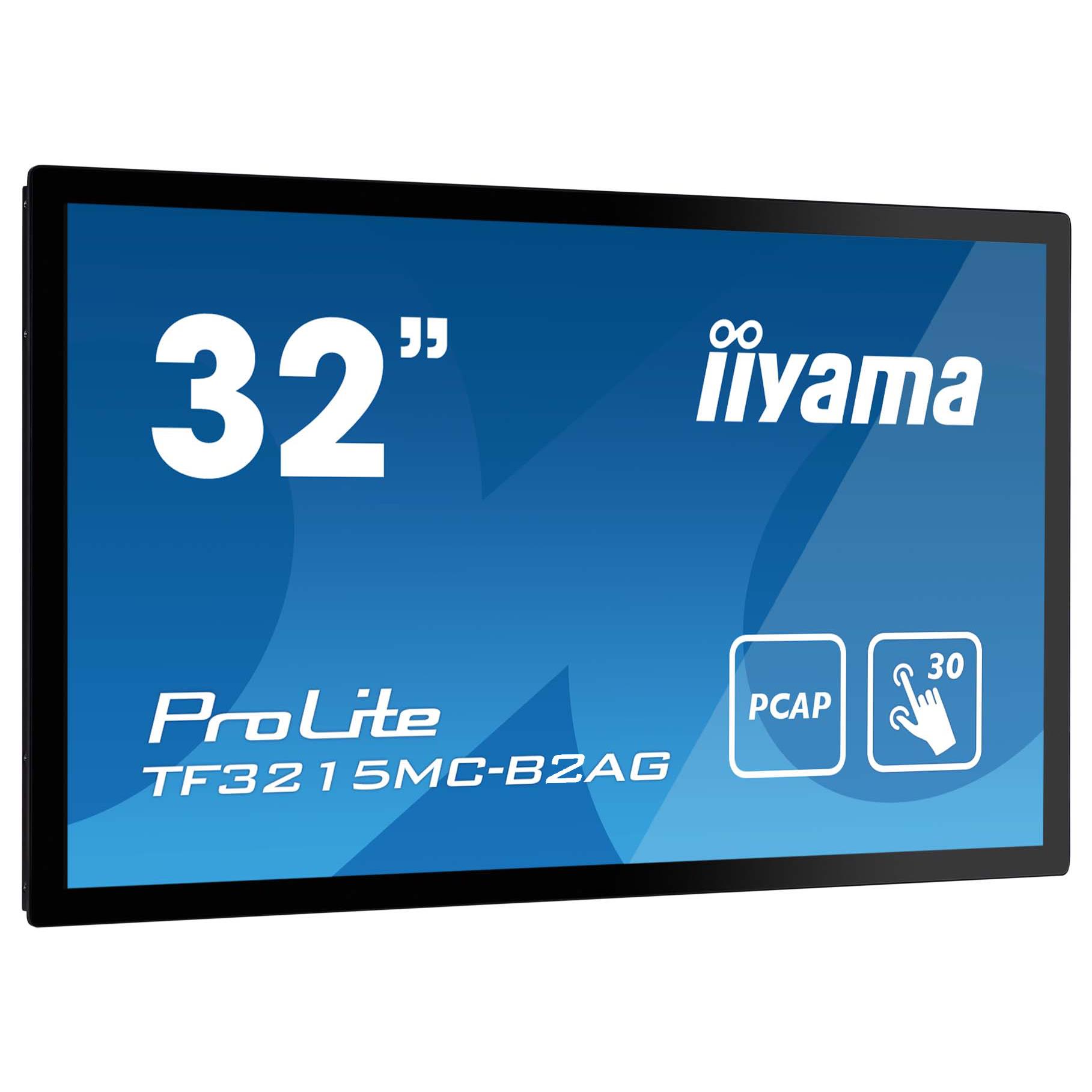 Iiyama prolite tf3215mc-b2ag cran plat de pc 80 cm (31.5") 1920 x 1080 pixels full hd led cran tactile kiosque noir