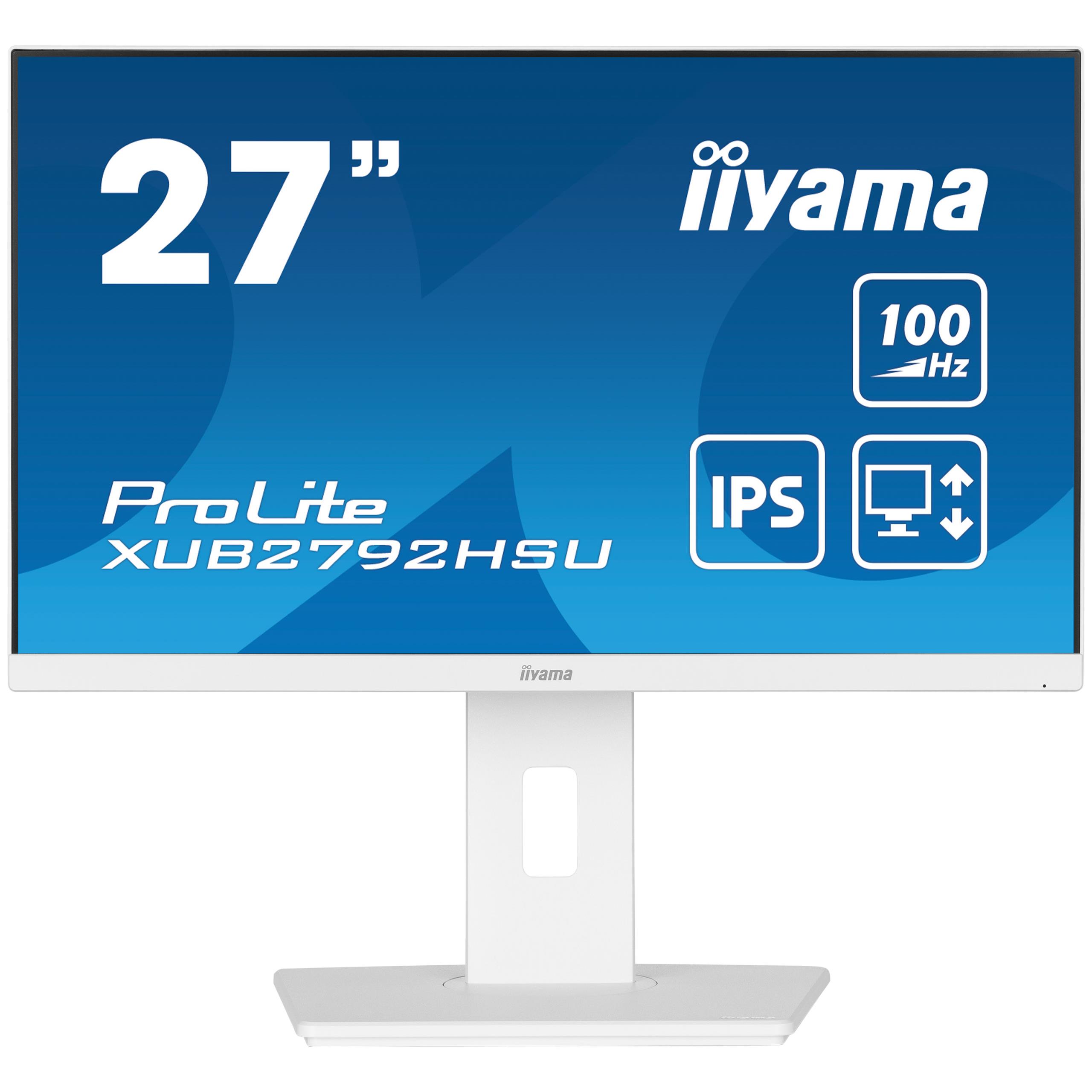 Iiyama prolite xub2792hsu-w6 led display 68,6 cm (27") 1920 x 1080 pixels full hd blanc