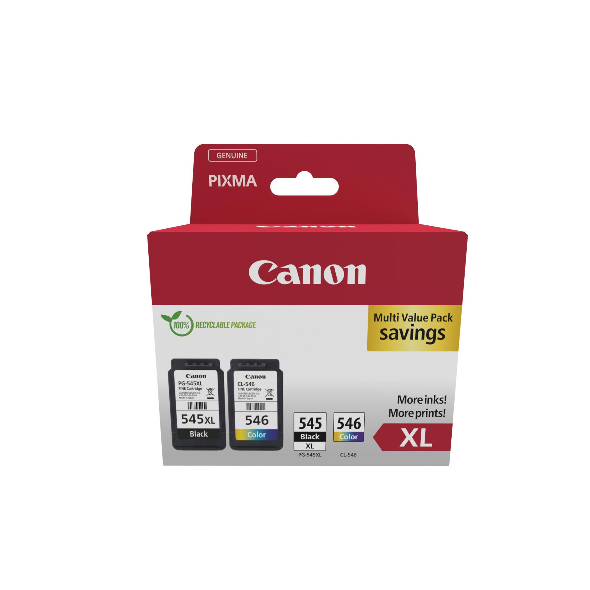Cartouches pour imprimantes - Canon 8286b012 cartouche d'encre 2 pice(s) original rendement lev (xl) noir, cyan, magenta, jaune