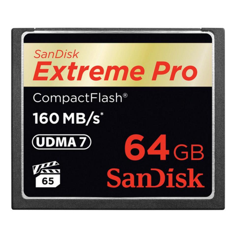 Sandisk 64gb extreme pro cf 160mb/s 64 go compactflash