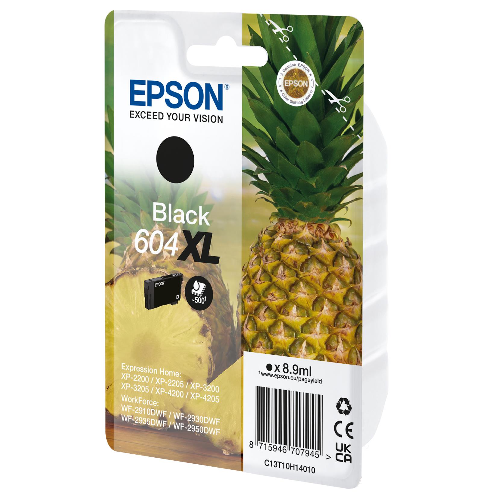 Cartouches pour imprimantes - Epson 604xl cartouche d'encre 1 pice(s) original rendement lev (xl) noir