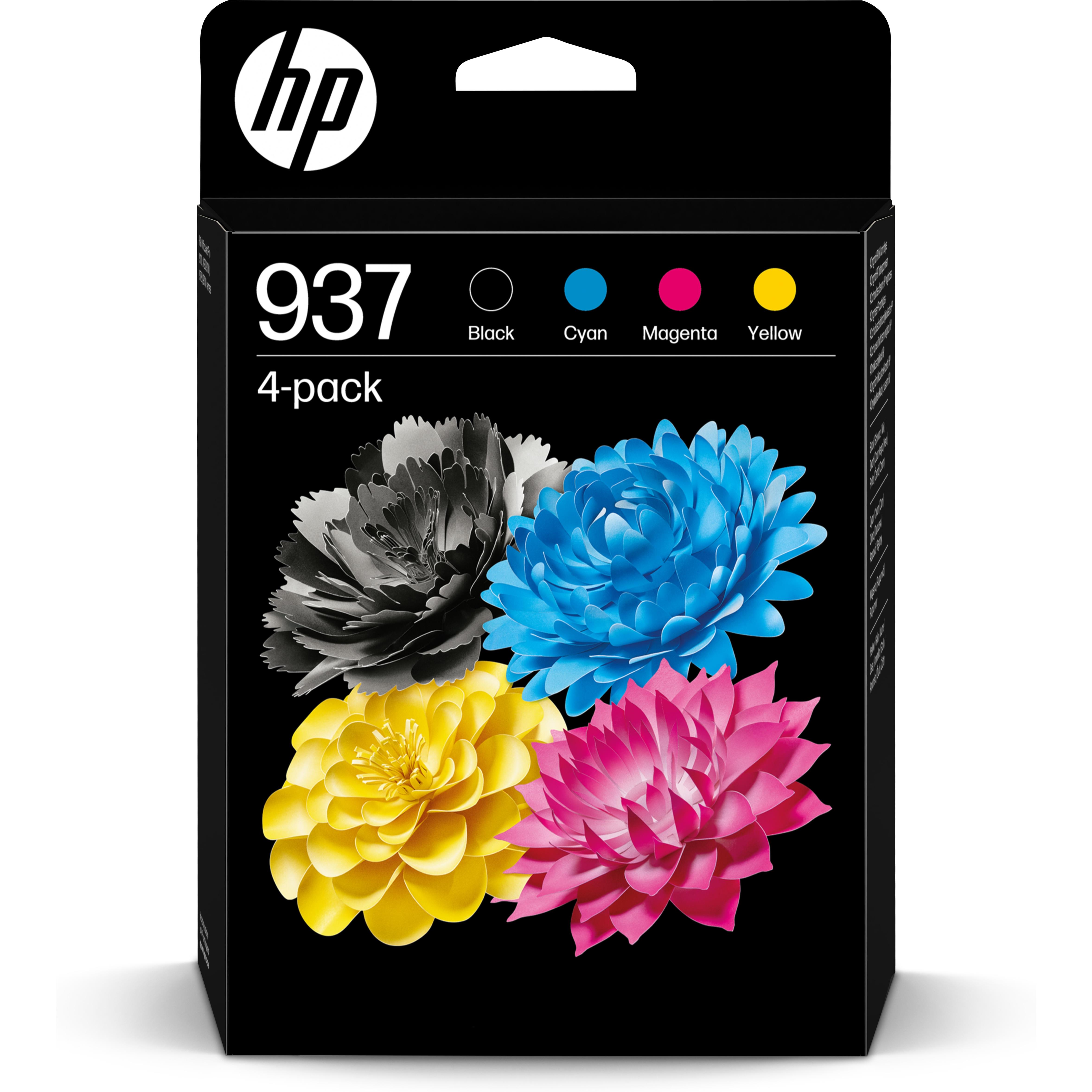 Cartouches pour imprimantes - Hp 937 pack de 4 cartouches d'encre authentiques cmjn