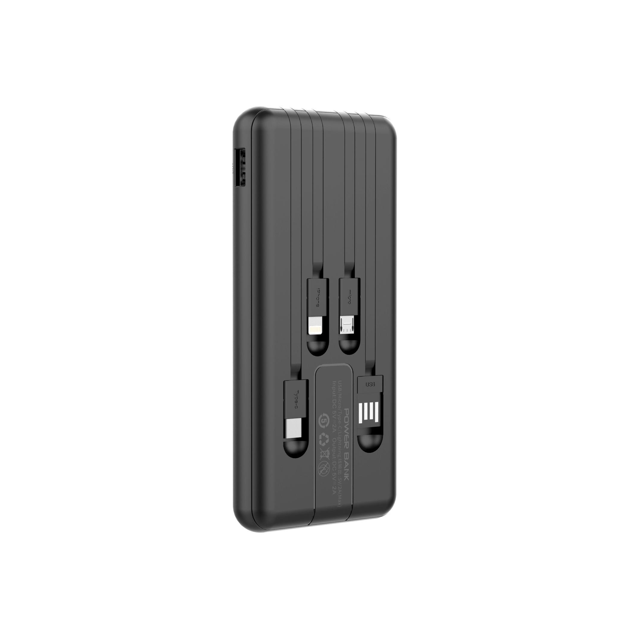 Batterie de secours externe (power bank) - Dlh dy-be5075 banque d'alimentation lectrique 10000 mah noir
