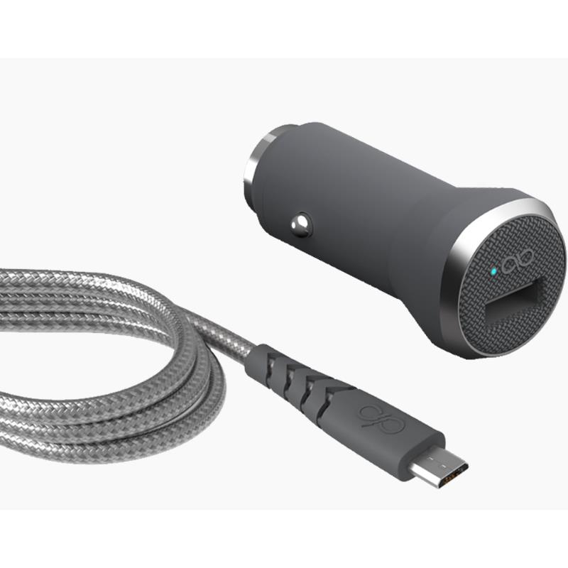 CAC Fast+MicUSB rugged cable 1.2m Grey