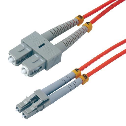 Mcl jarretire optique om2 duplex multimode 50/125 - sc / lc 3m