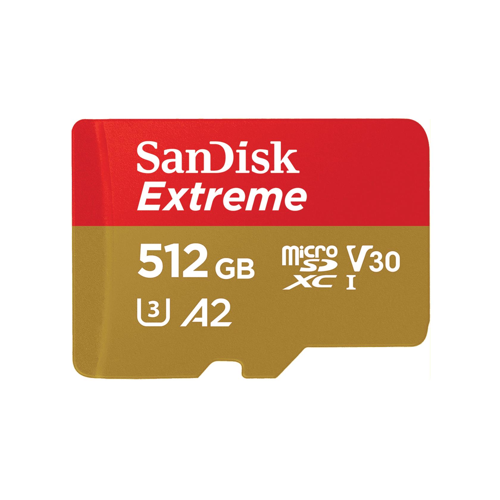 Sandisk extreme 512 go microsdhc uhs-i classe 10