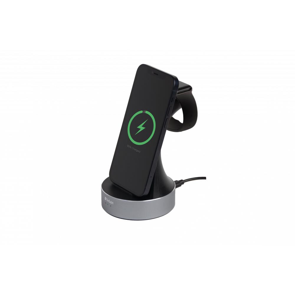 WCS-01 Aluminium 2-in-1 Qi MFi Wireless