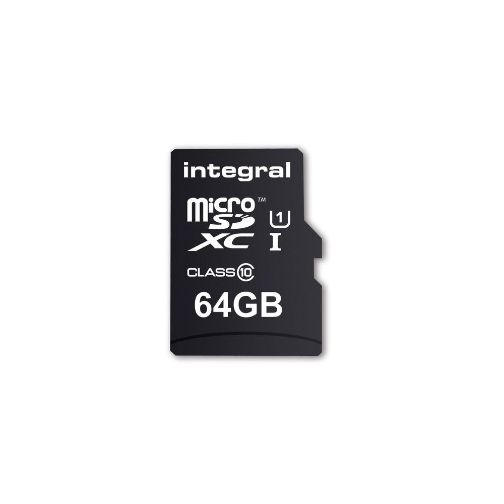 Integral inmsdx64g10-90u1 mmoire flash 64 go microsd uhs-i