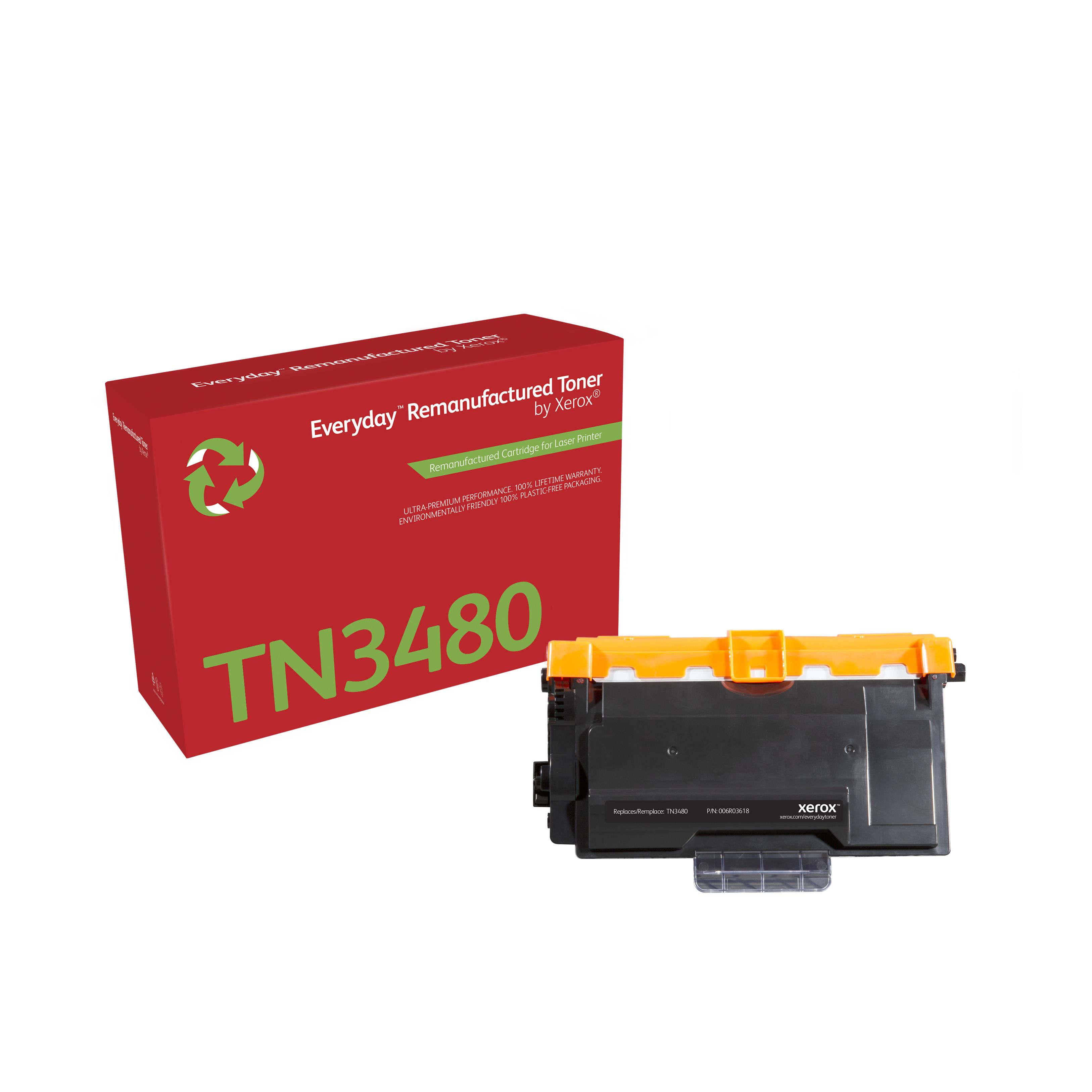 Cartouches de toner - Toner remanufactur mono everyday de xerox compatible avec brother tn3480, grande capacit
