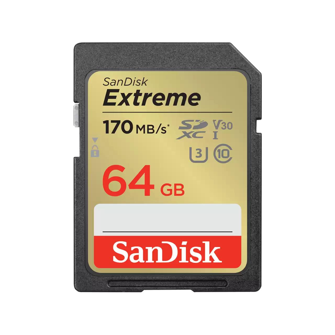 Sandisk extreme 64 go sdxc uhs-i classe 10