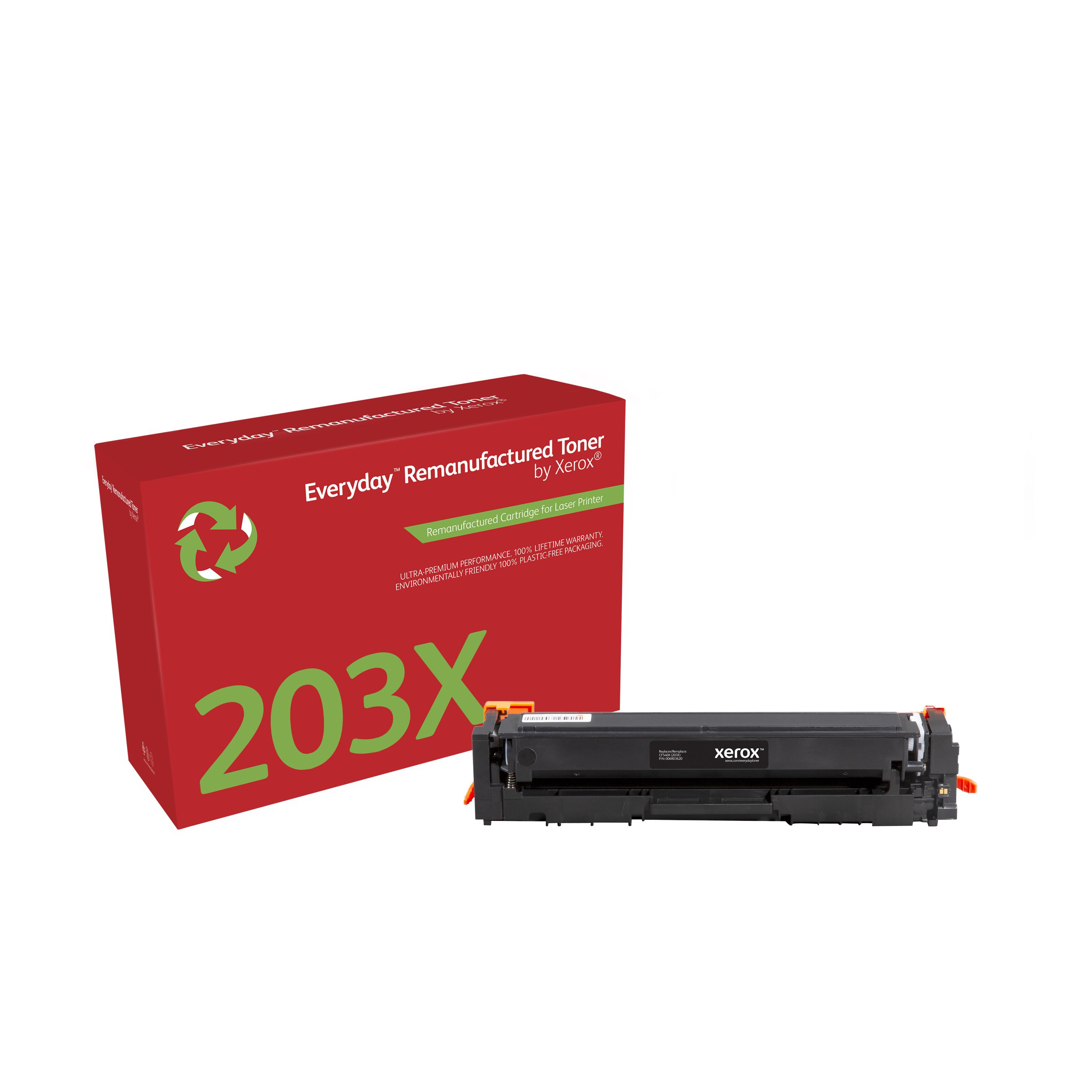 Cartouches de toner - Toner remanufactur noir everyday de xerox compatible avec hp 203x (cf540x), grande capacit