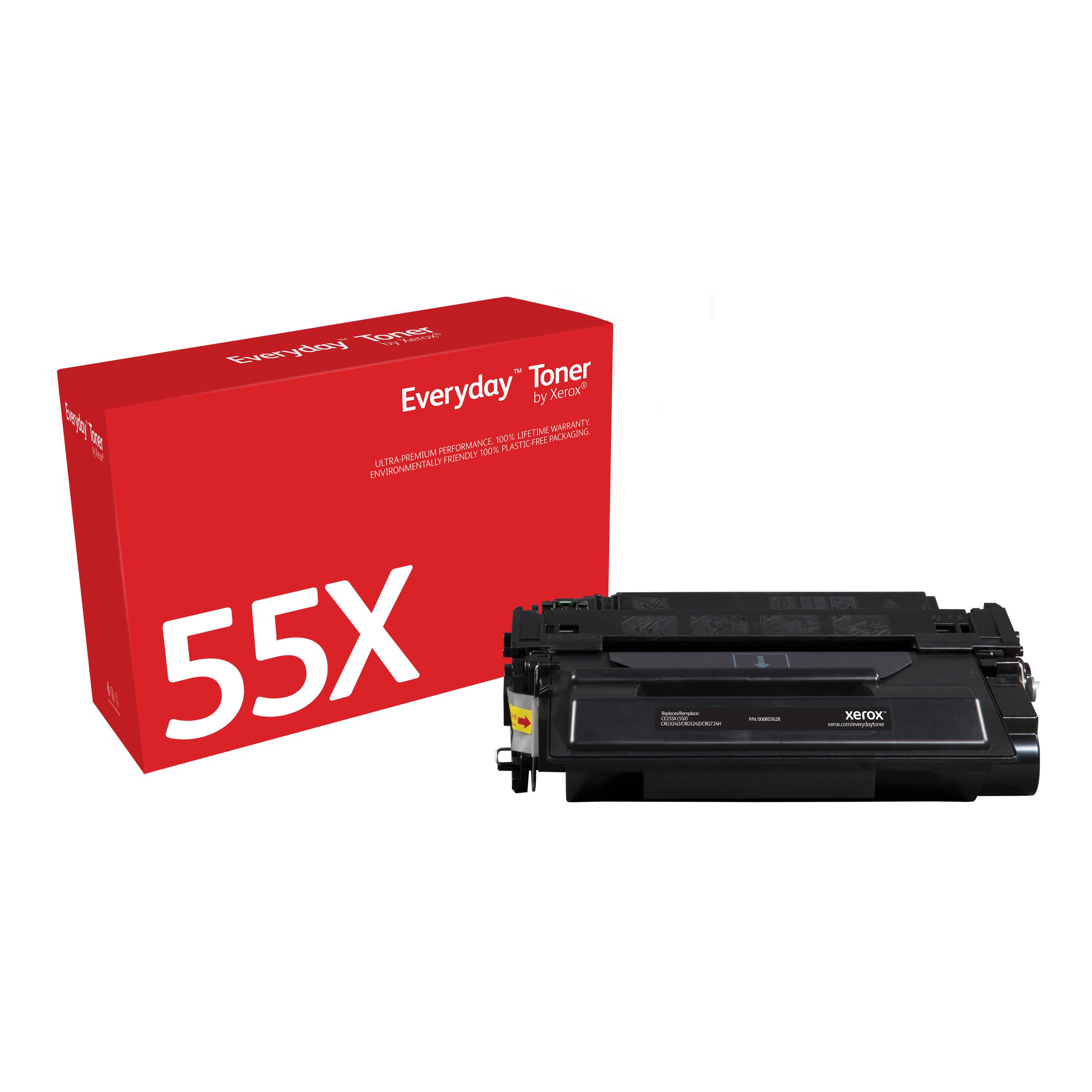 Cartouches de toner - Toner everyday _oem_name_ noir de xerox compatible avec hp 55x (ce255x), grande capacit
