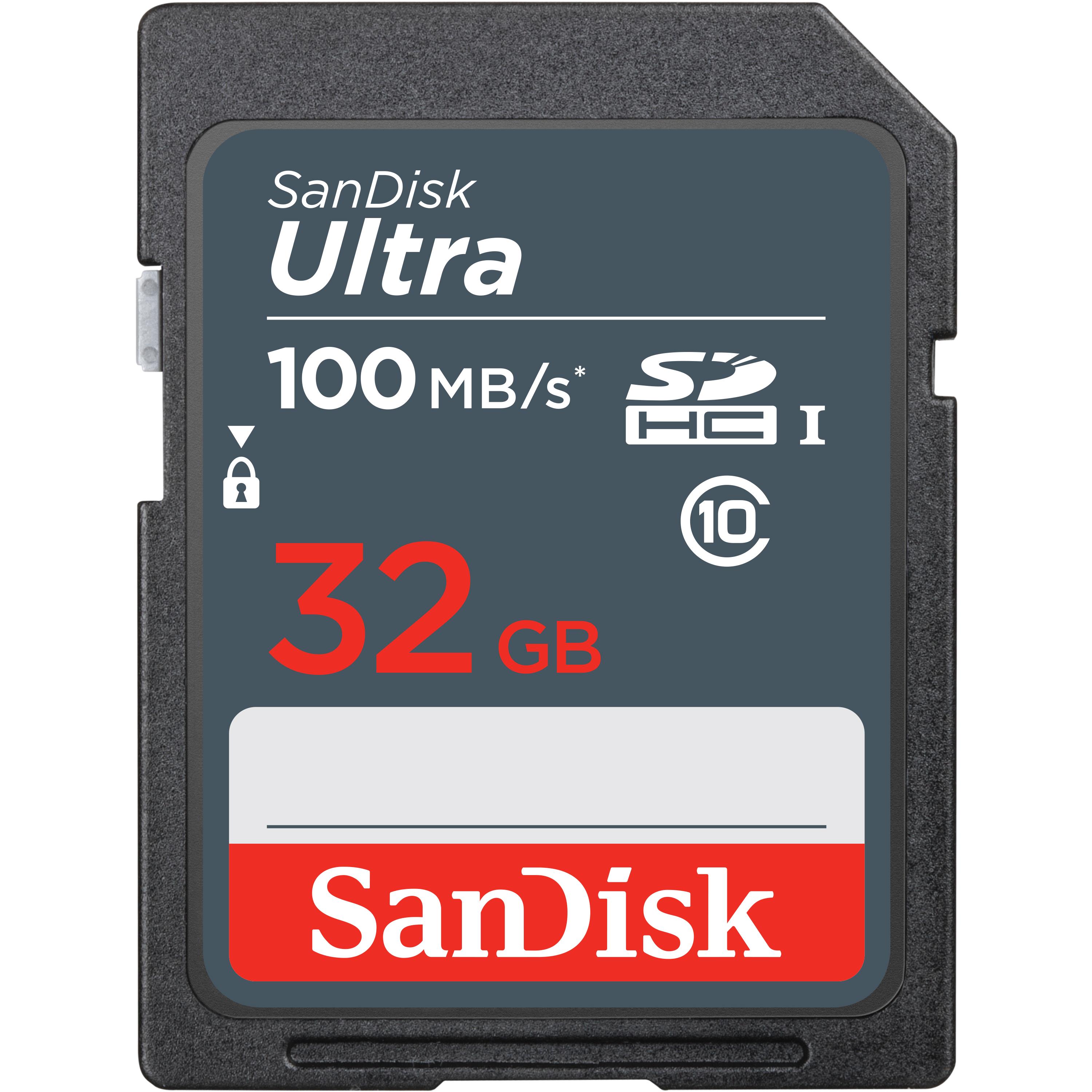 Sandisk ultra 32gb sdhc mem card 100mb/s 32 go uhs-i classe 10