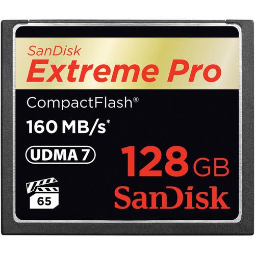 Sandisk 128gb extreme pro cf 160mb/s 128 go compactflash