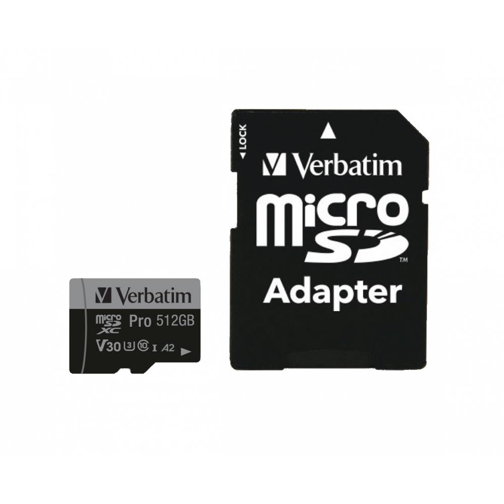 Verbatim 47046 m�moire flash 512 go microsdxc uhs-i classe 10