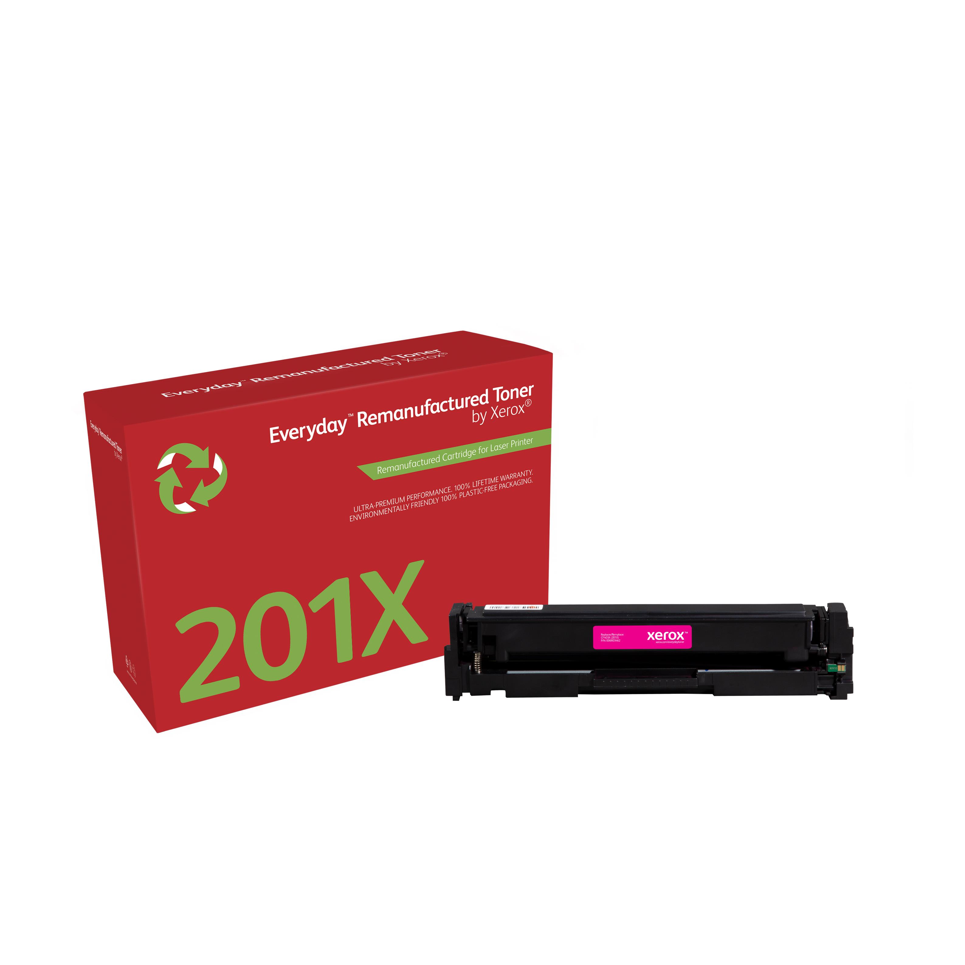 Cartouches de toner - Toner remanufactur magenta everyday de xerox compatible avec hp 201x (cf403x), grande capacit