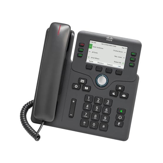Tlphone IP - Cisco cp-6871-3pcc-k9= tlphone fixe noir 6 lignes
