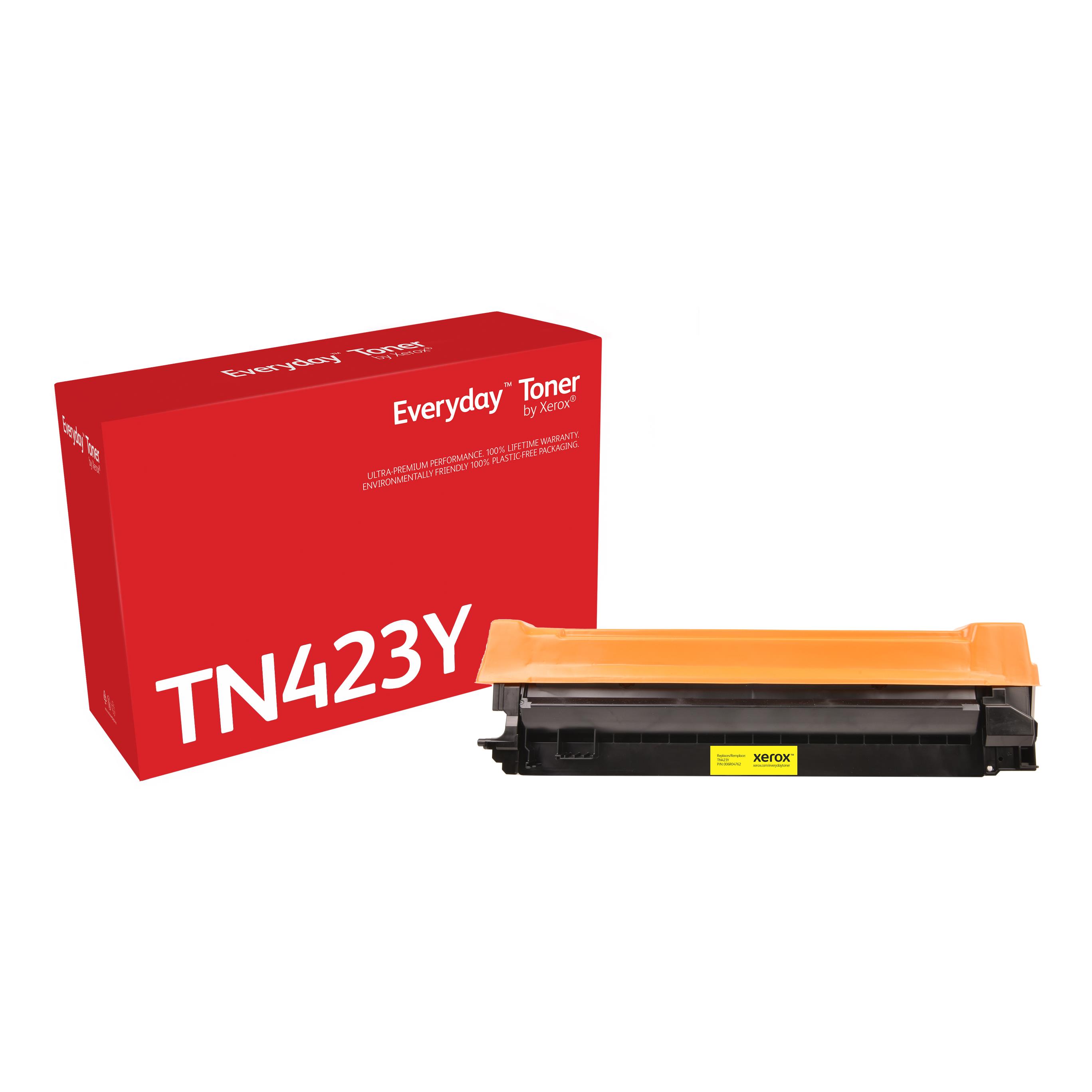 Cartouches de toner - Toner jaune everyday de xerox compatible avec brother tn-423y, grande capacit�