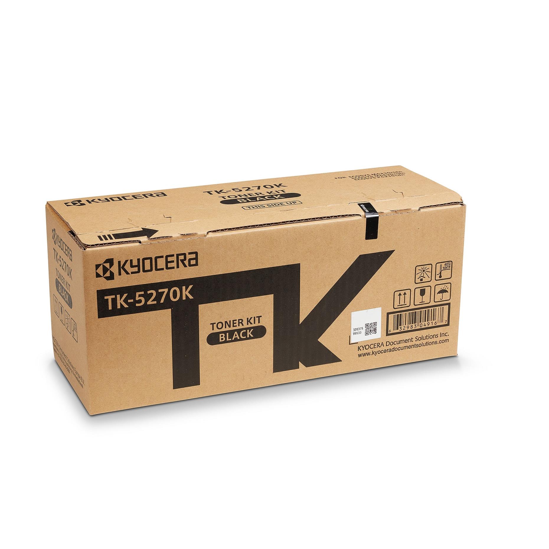 Cartouches de toner - Kyocera tk-5270k cartouche de toner 1 pice(s) original noir