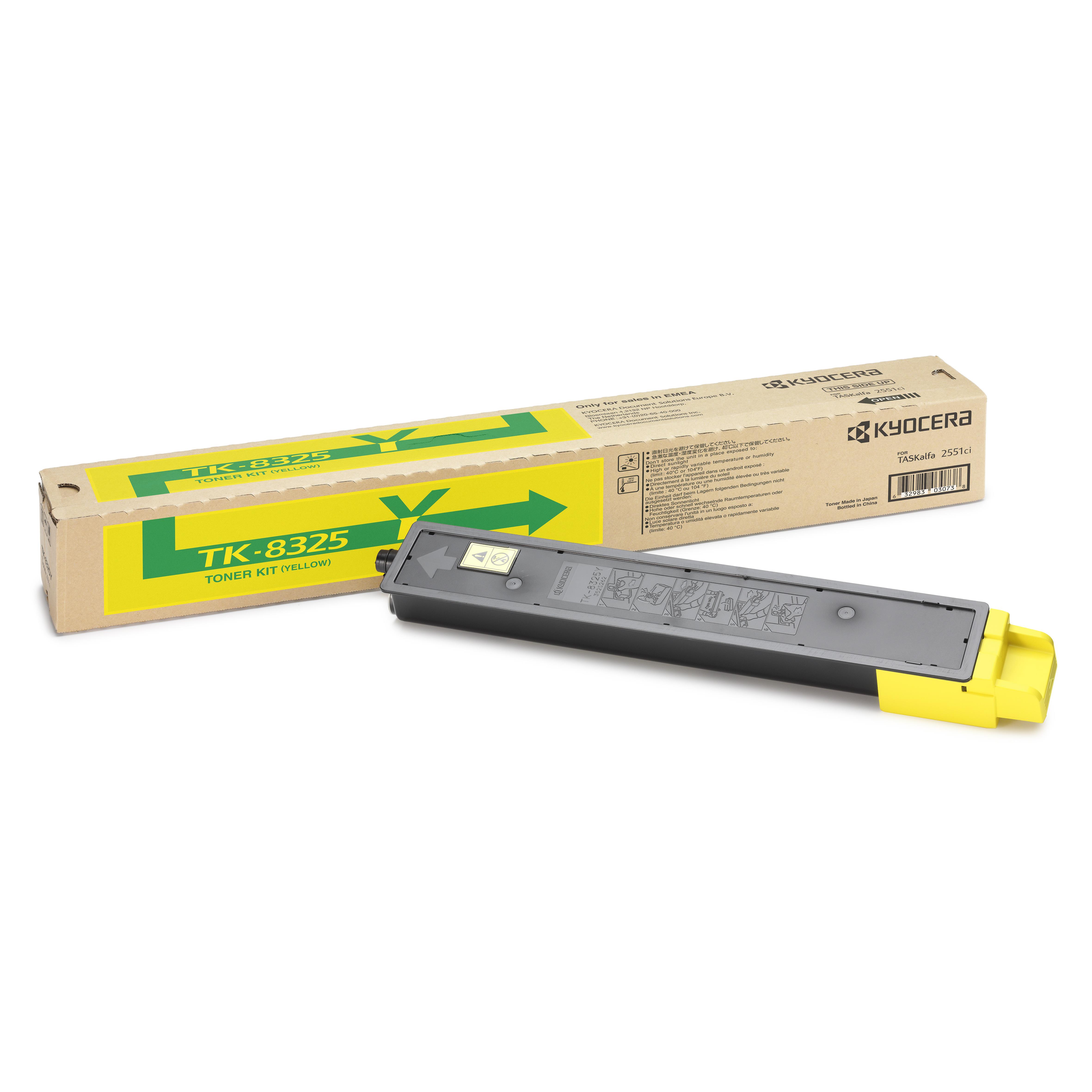 Cartouches de toner - Kyocera tk-8325y cartouche de toner 1 pice(s) original jaune