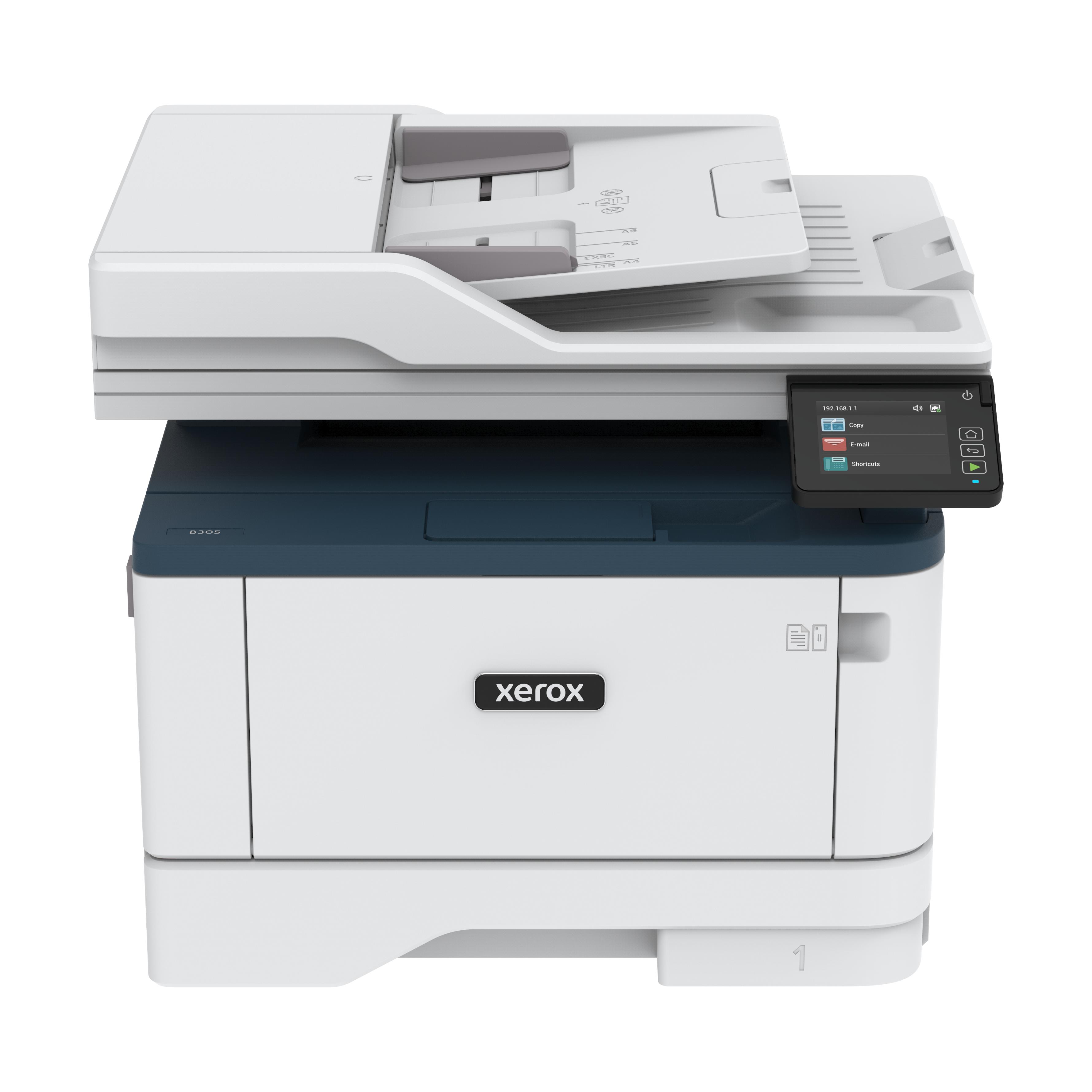 Xerox b305 copie/impression/numrisation recto verso sans fil a4, 38 ppm, ps3 pcl5e/6, 2 magasins, 350 feuilles