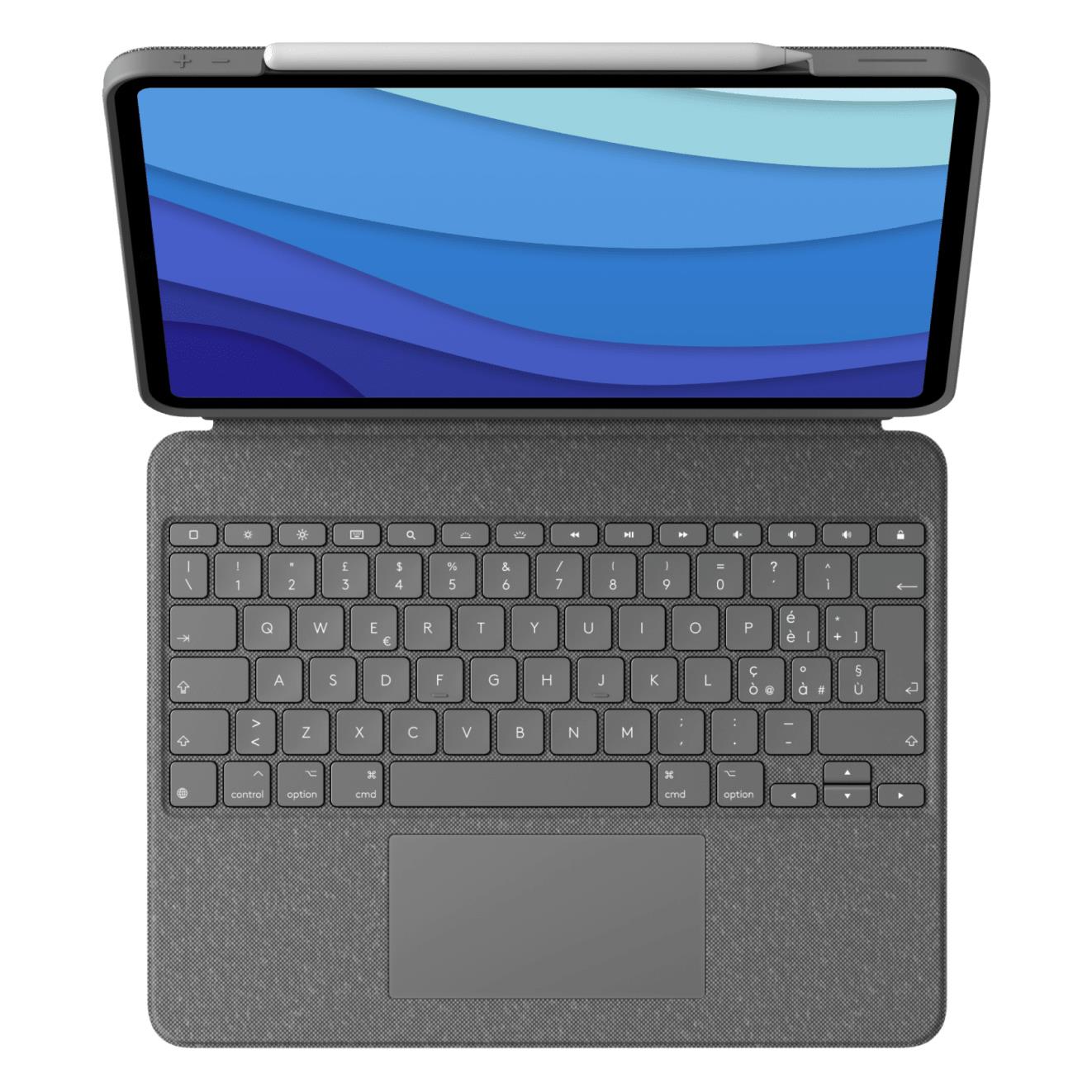 Clavier - Logitech 920-010212 clavier pour tablette qwerty italien smart connector gris