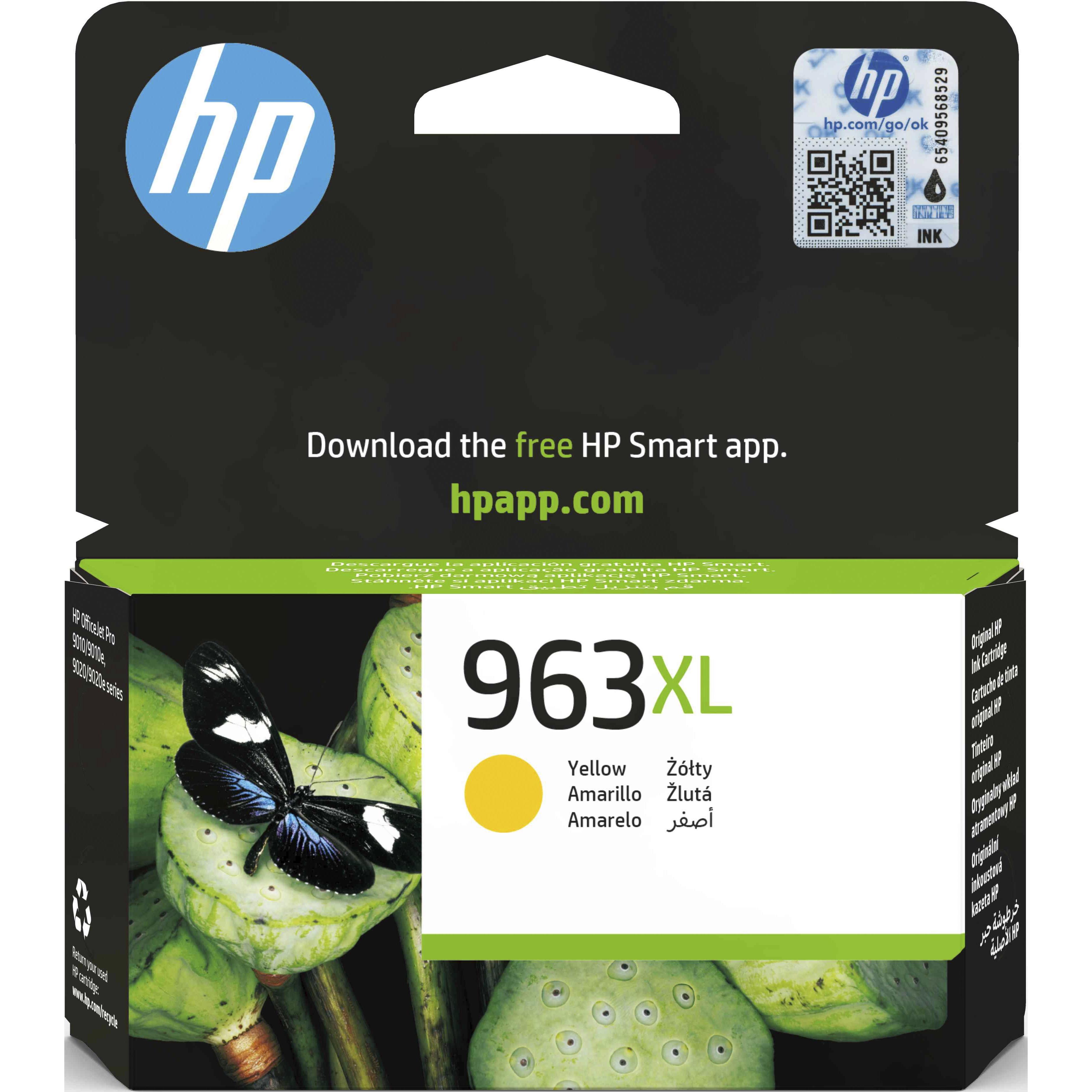 Cartouches pour imprimantes - Hp 963xl cartouche d'encre jaune authentique, grande capacit