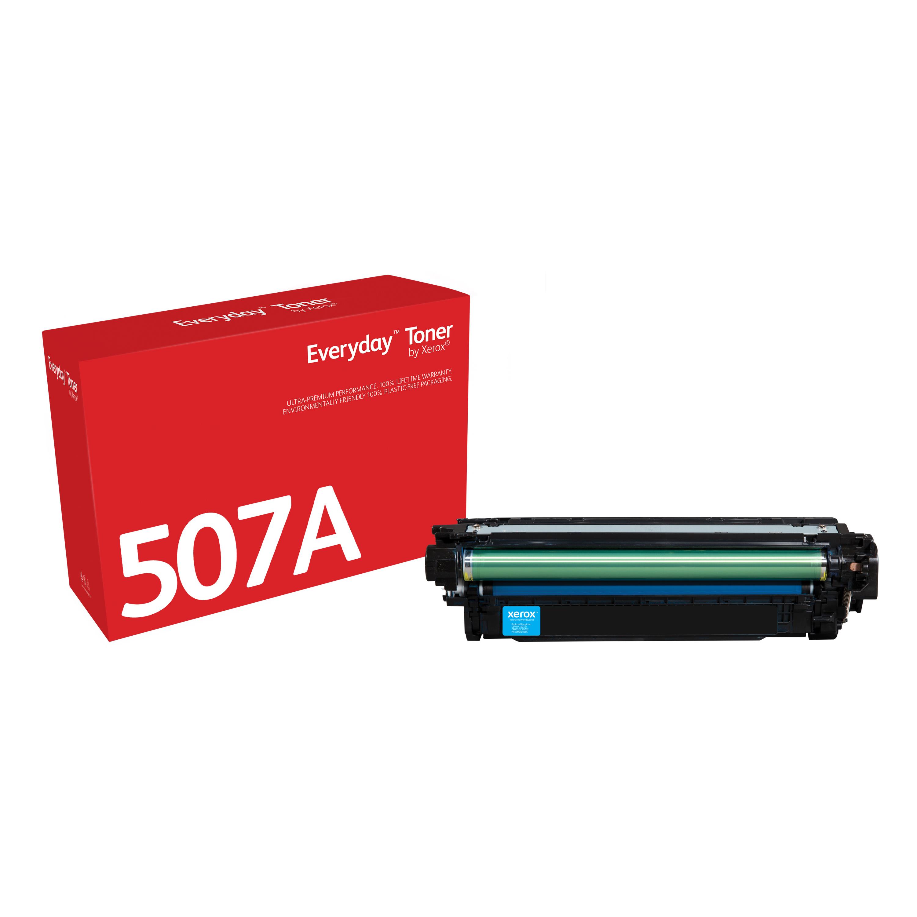 Cartouches de toner - Toner everyday cyan de xerox compatible avec hp 507a (ce401a), capacit� standard