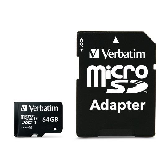 Verbatim pro 64 go microsdxc uhs classe 10