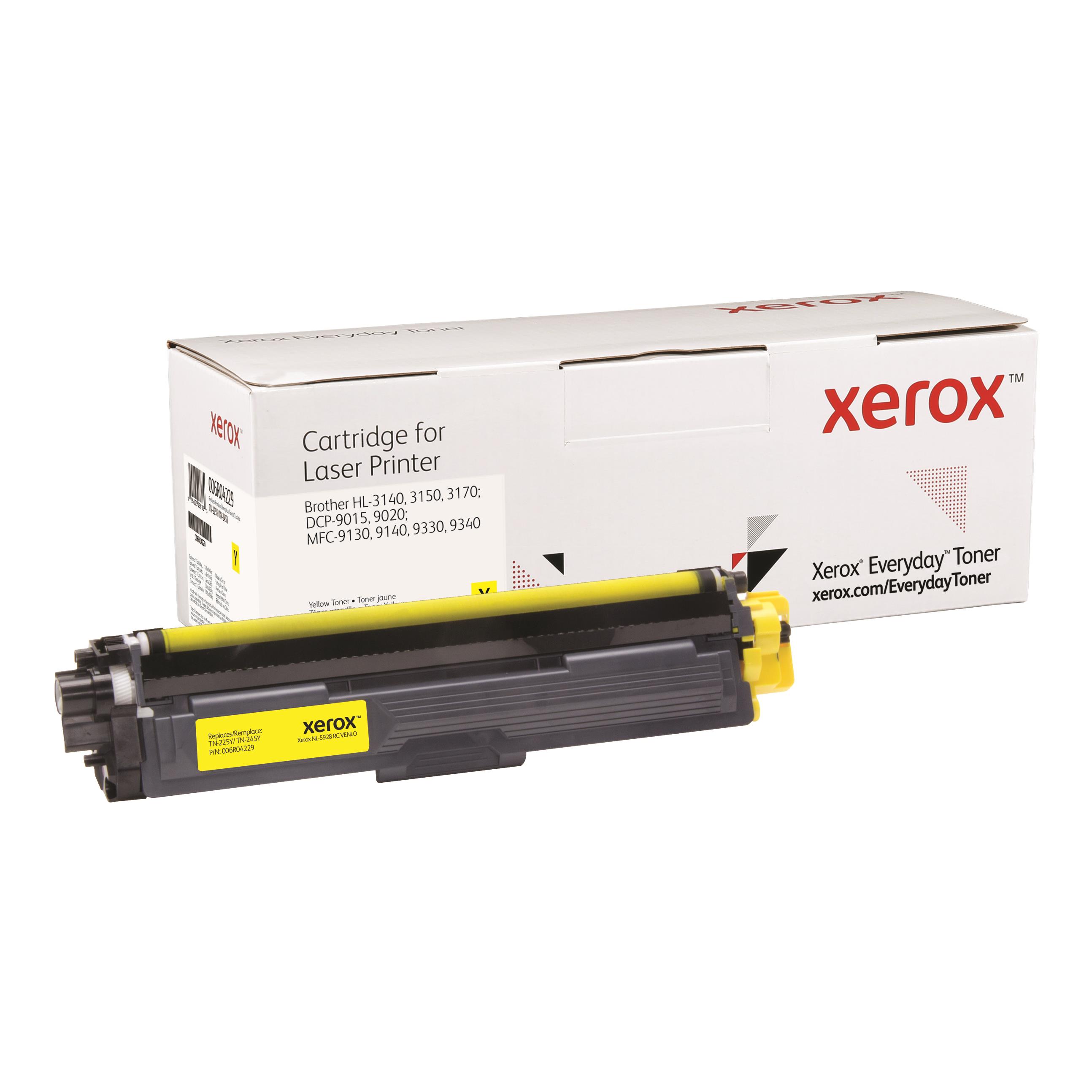 Cartouches de toner - Toner jaune everyday de xerox compatible avec brother tn225y/ tn245y, grande capacit�