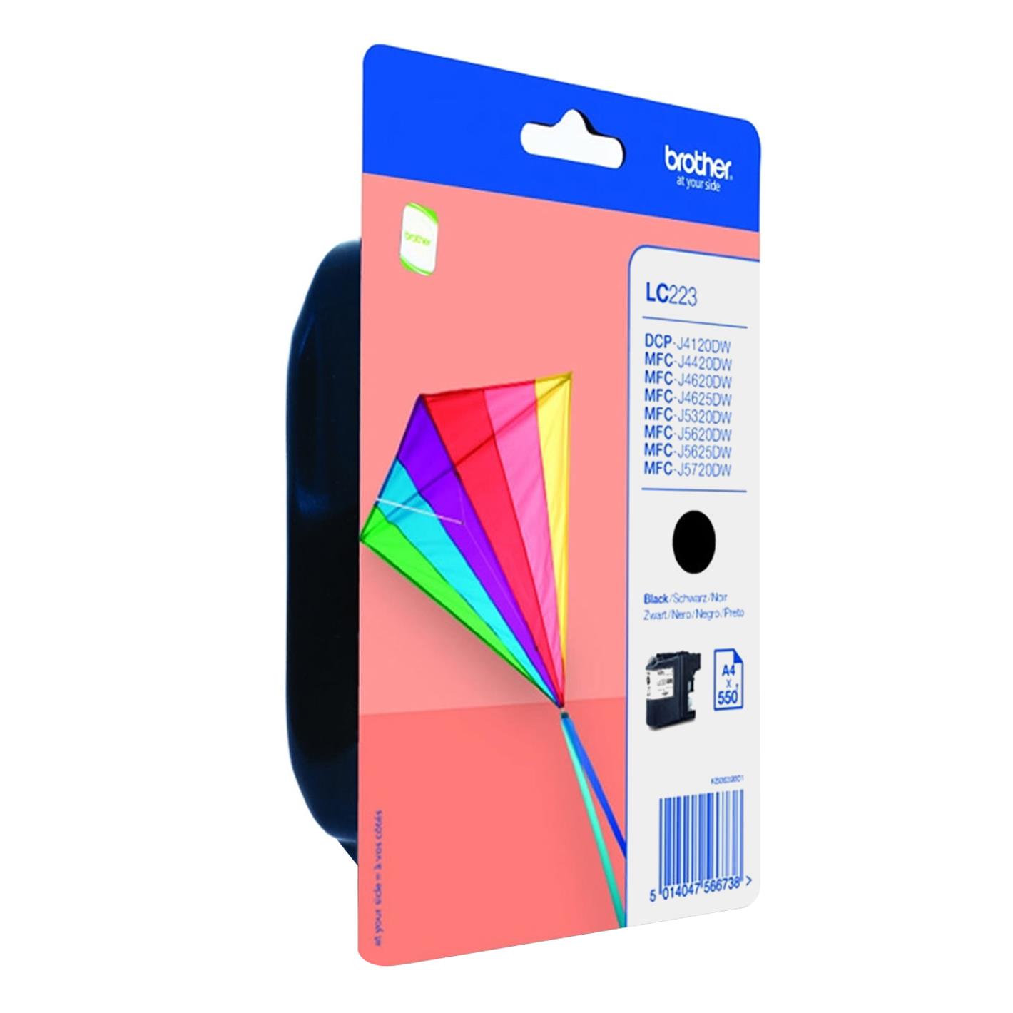 Cartouches pour imprimantes - Brother lc223bkbp cartouche d'encre 1 pi�ce(s) original noir