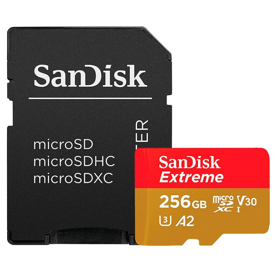 Sandisk extreme plus 256 go microsdxc classe 10